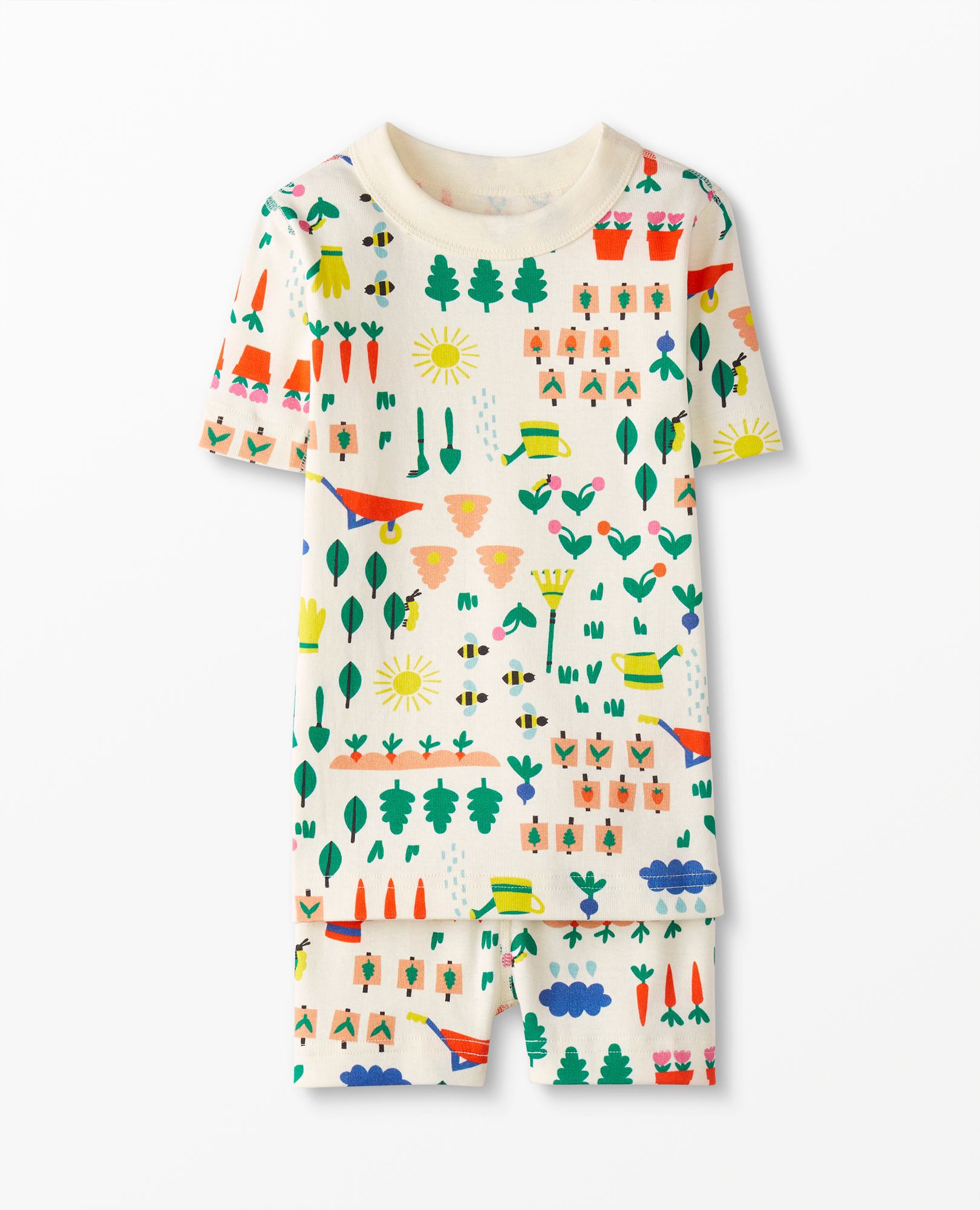Earth Day Short John Pajama Set