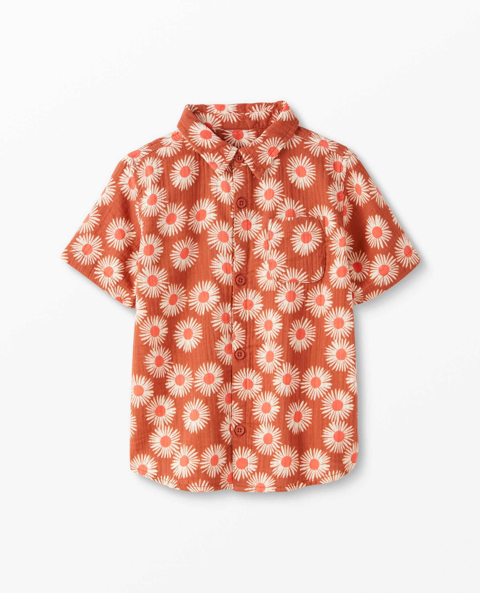 Muslin Short Sleeve Button Up