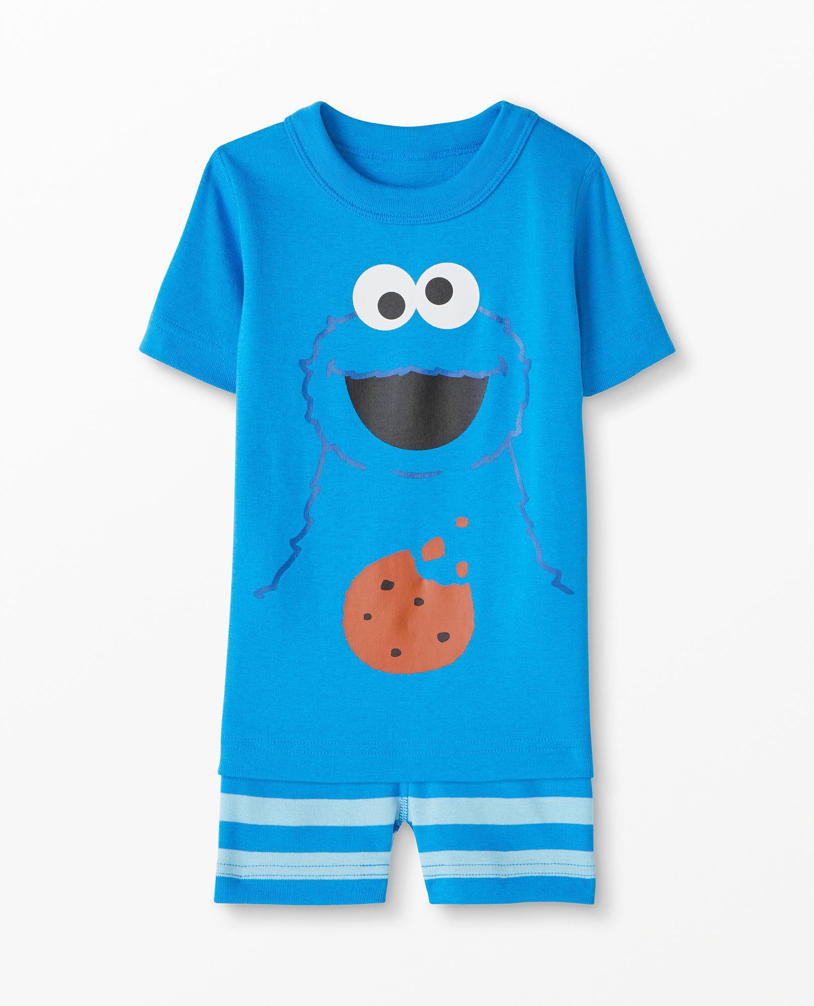 Sesame Street Short John Pajama Set