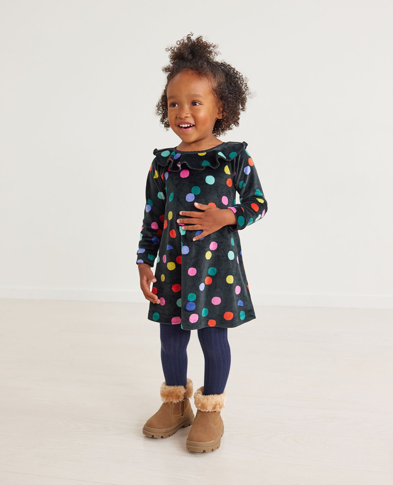 Baby Velour Party Dress