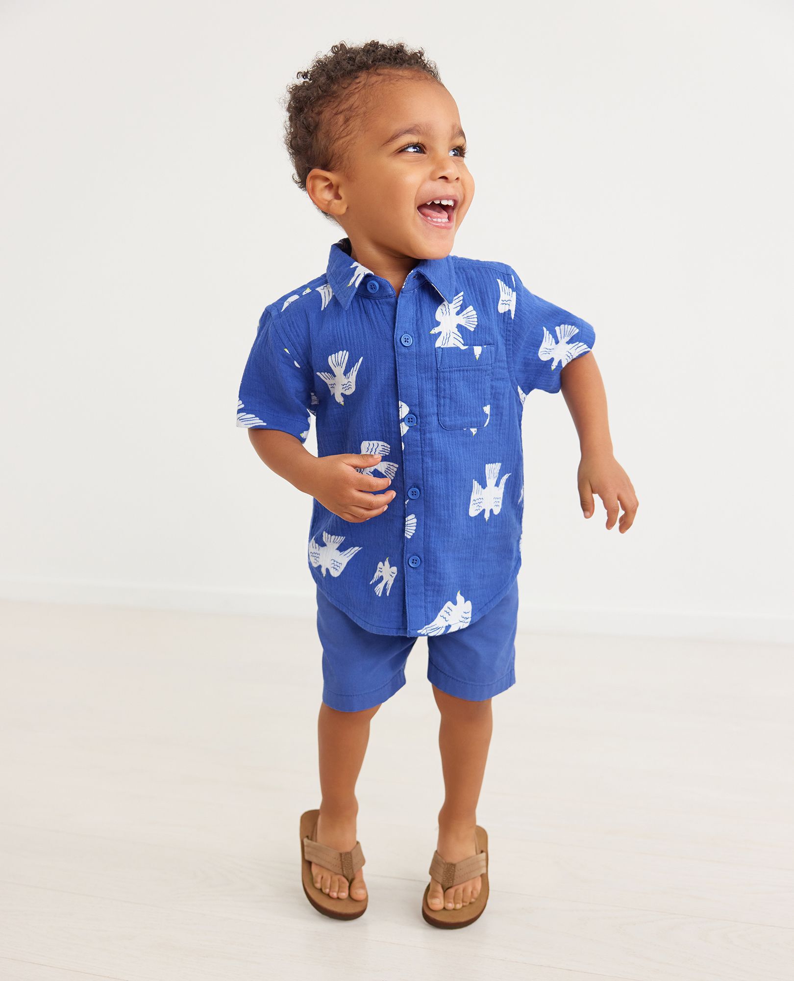 Muslin Short Sleeve Button Up