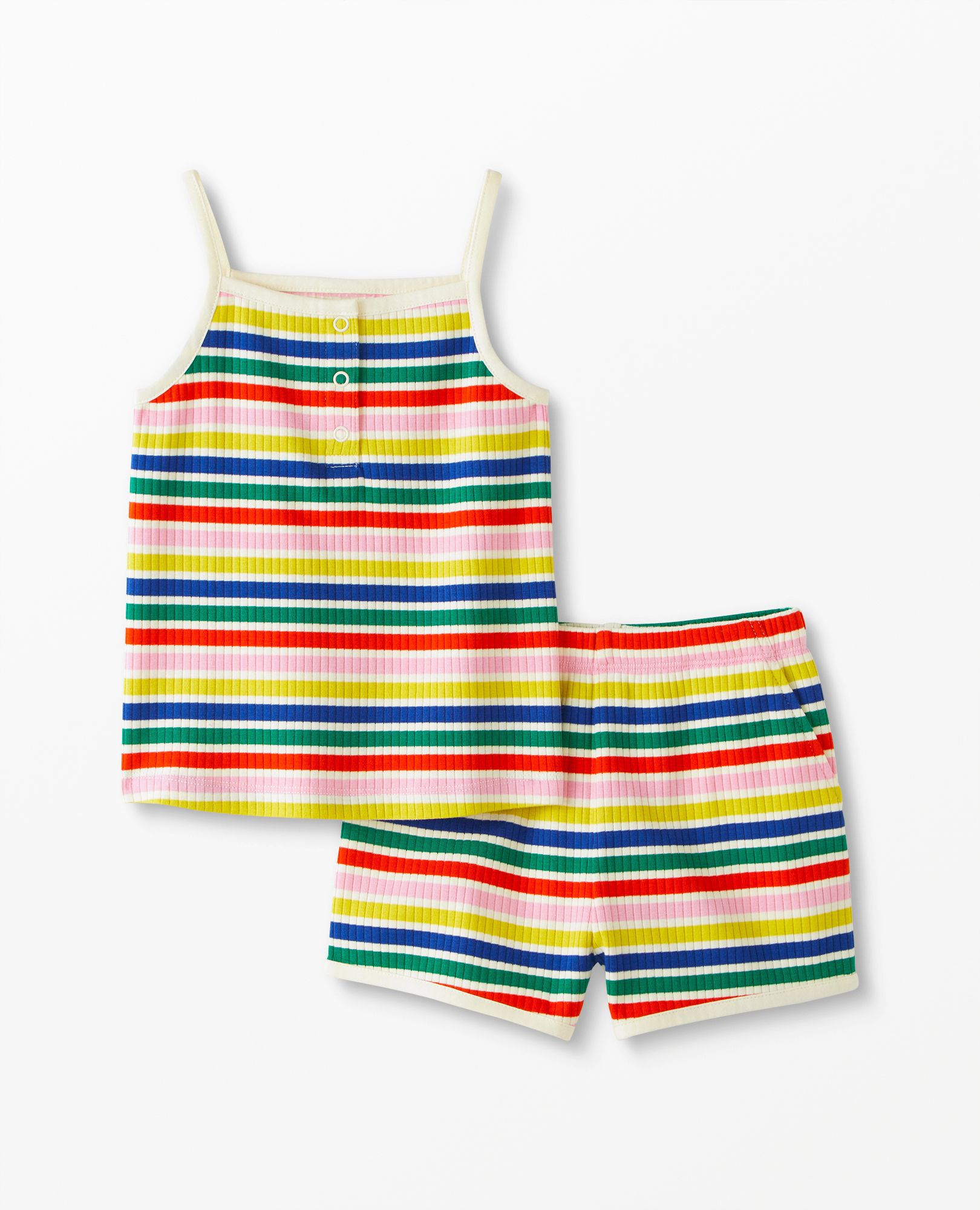 Striped Cami Top & Shorts Set