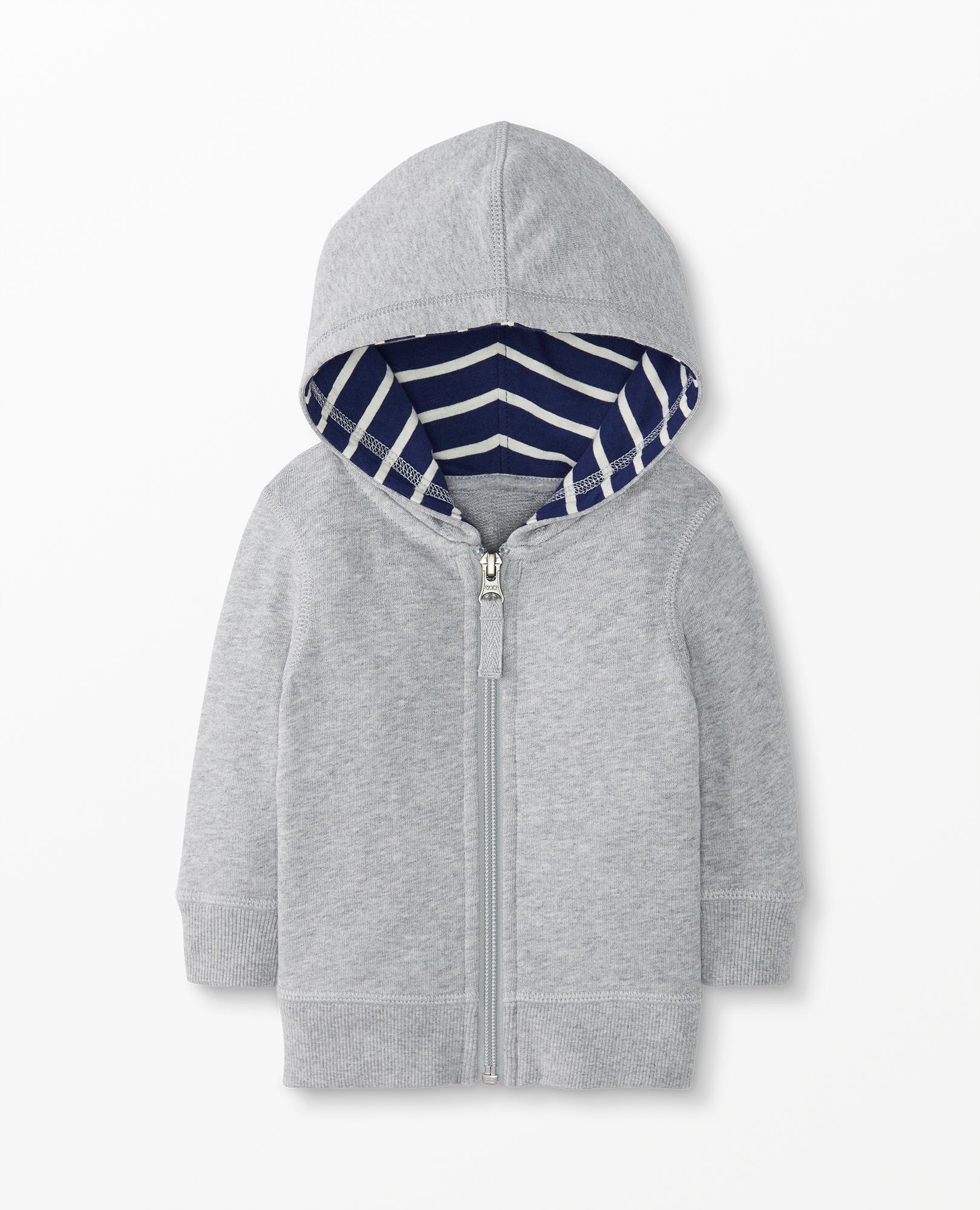 Baby Zip Up Hoodie In French Terry