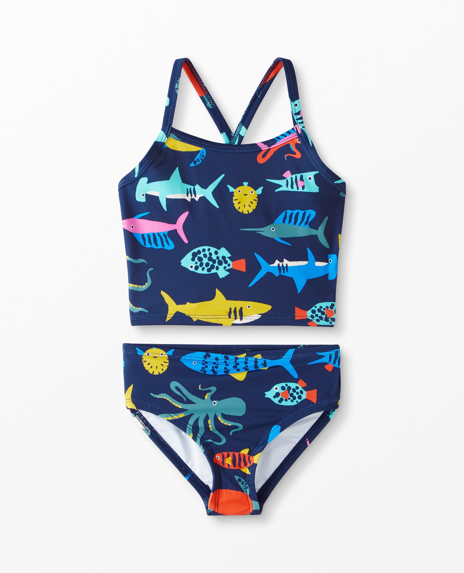 Sunblock Print Tankini Set