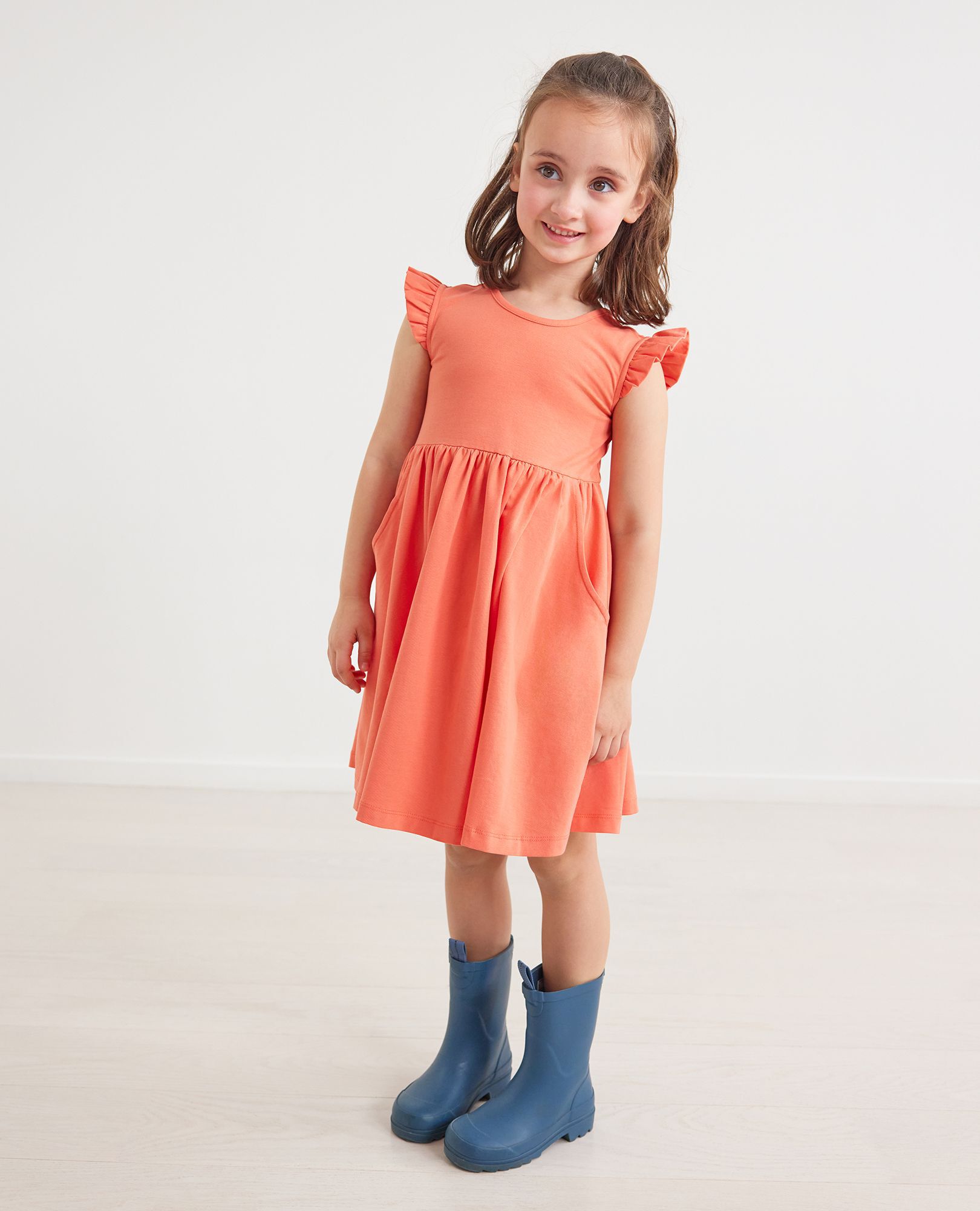 Super Soft Ruffle Skater Dress
