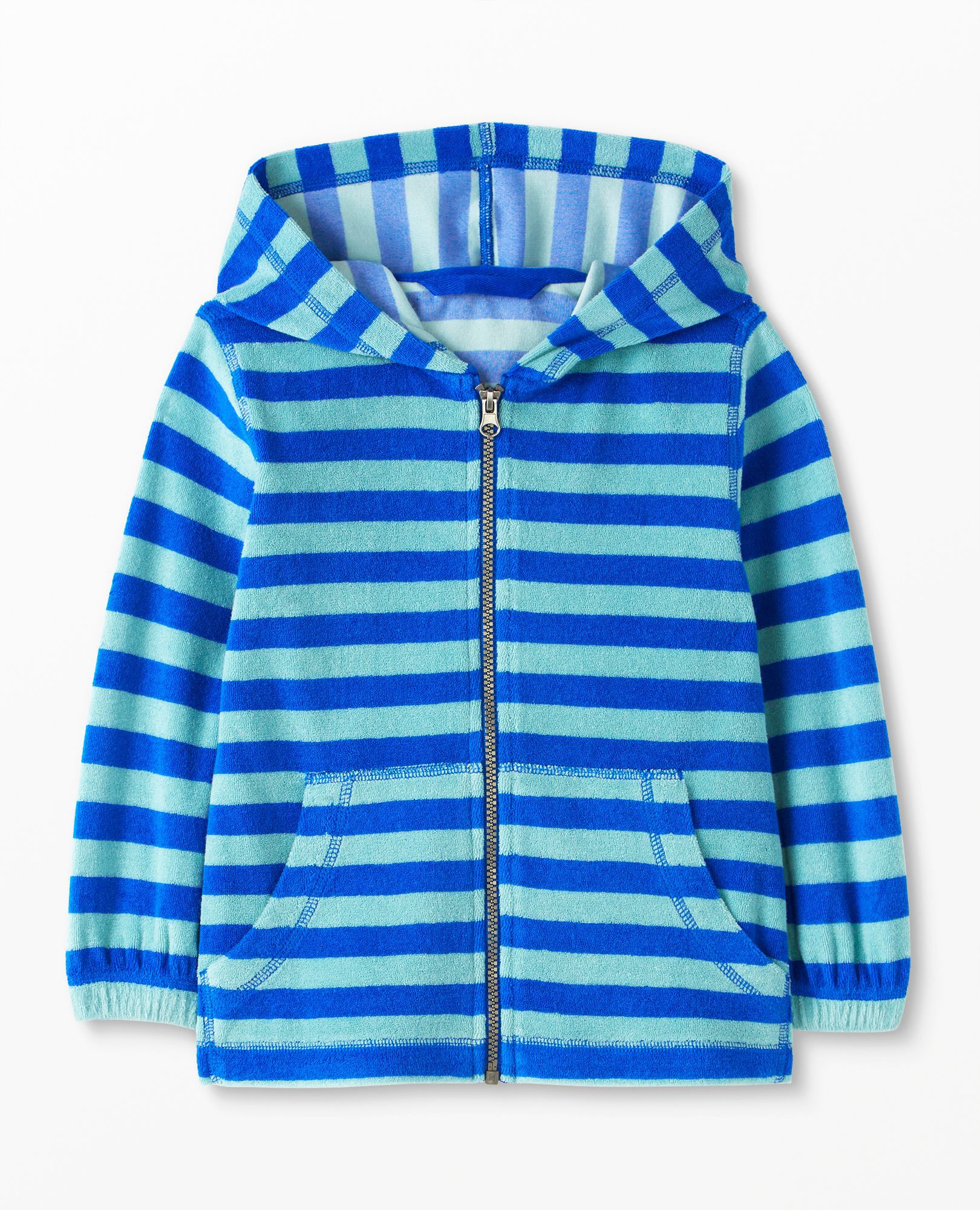 Striped Loop Terry Hoodie