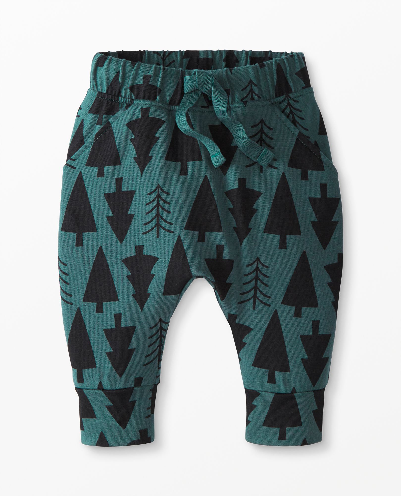Baby Print Knit Jogger In Combed Cotton