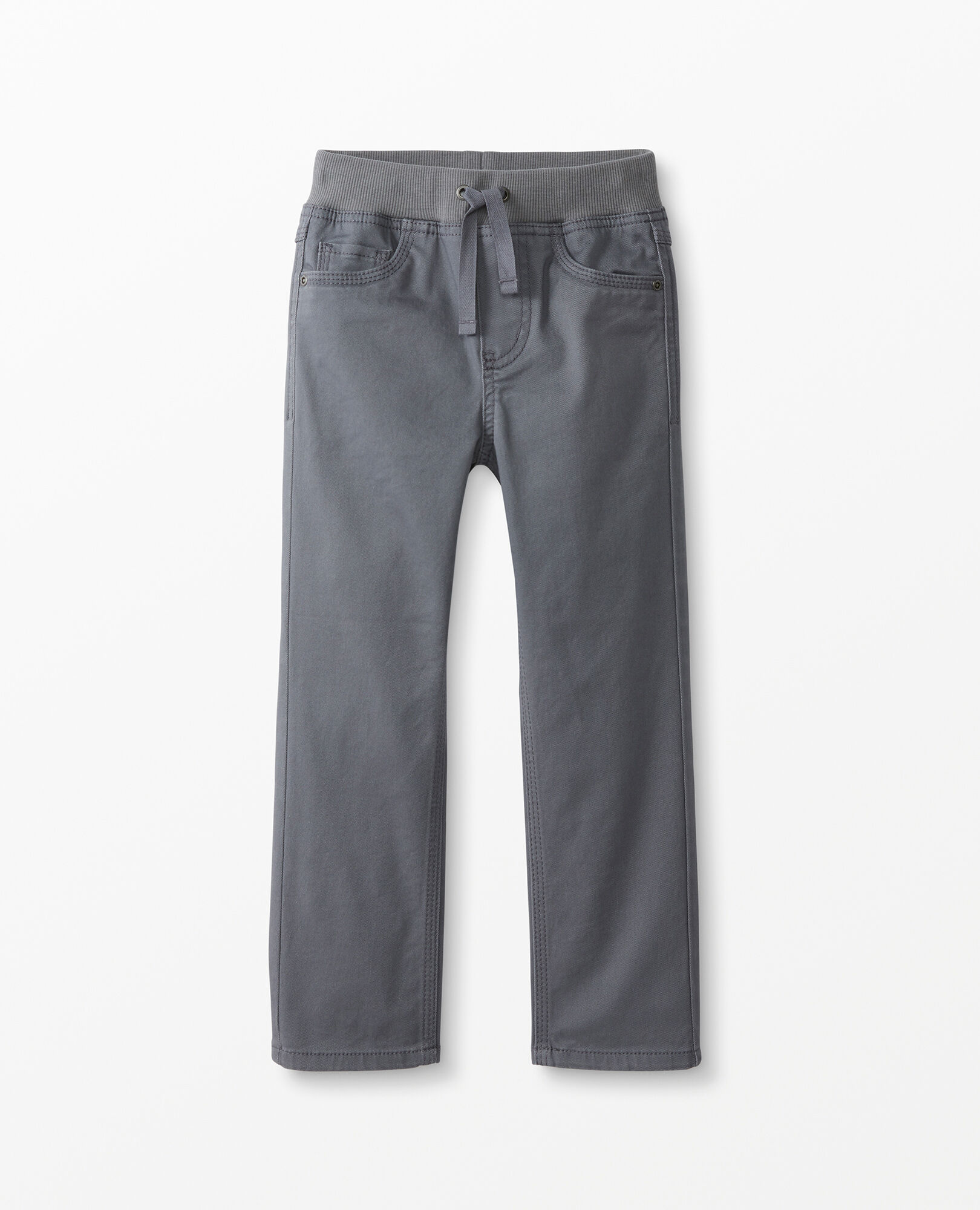 Pull-On Slim Pants In Stretch Twill