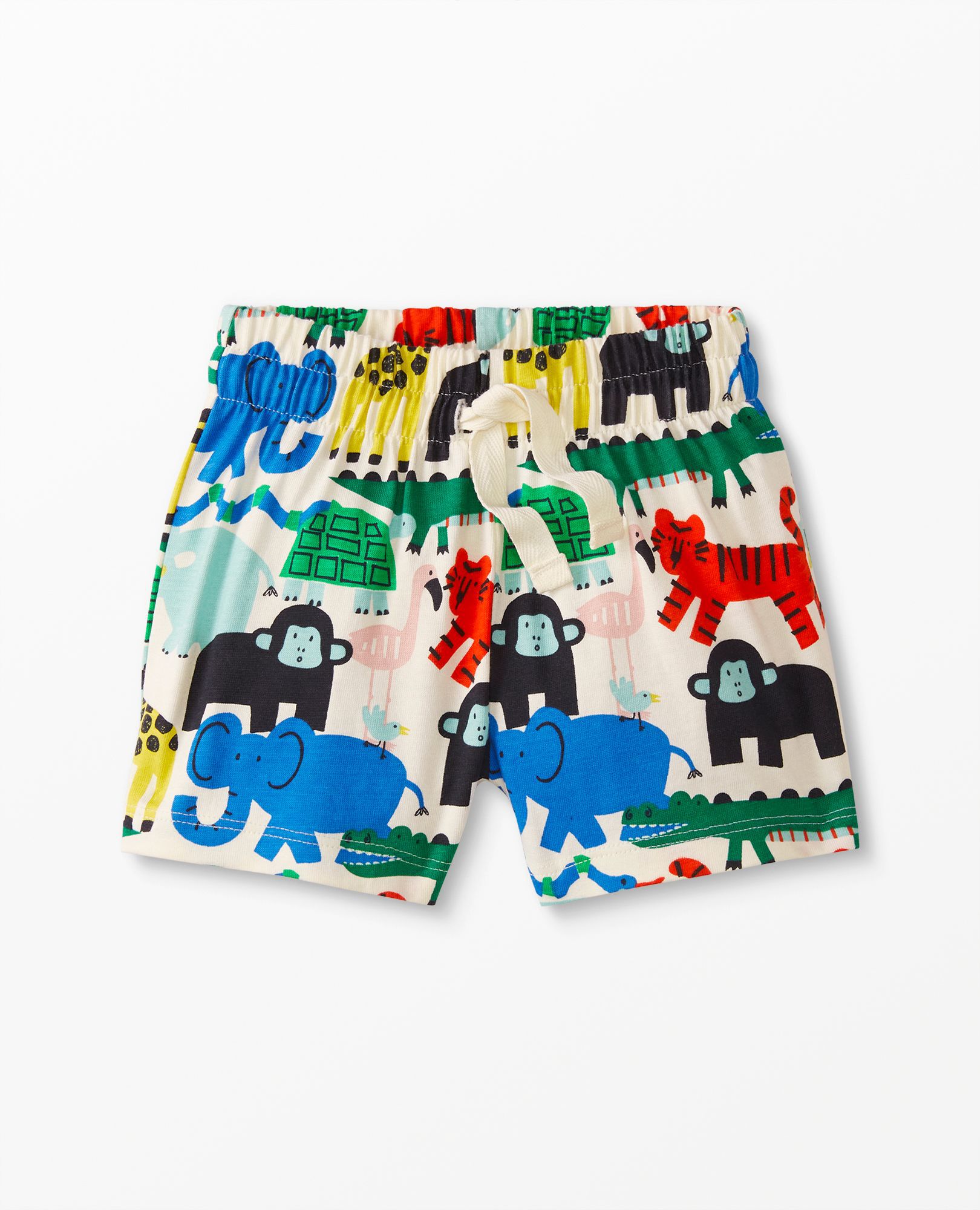 Baby Print Shorts In Cotton Jersey