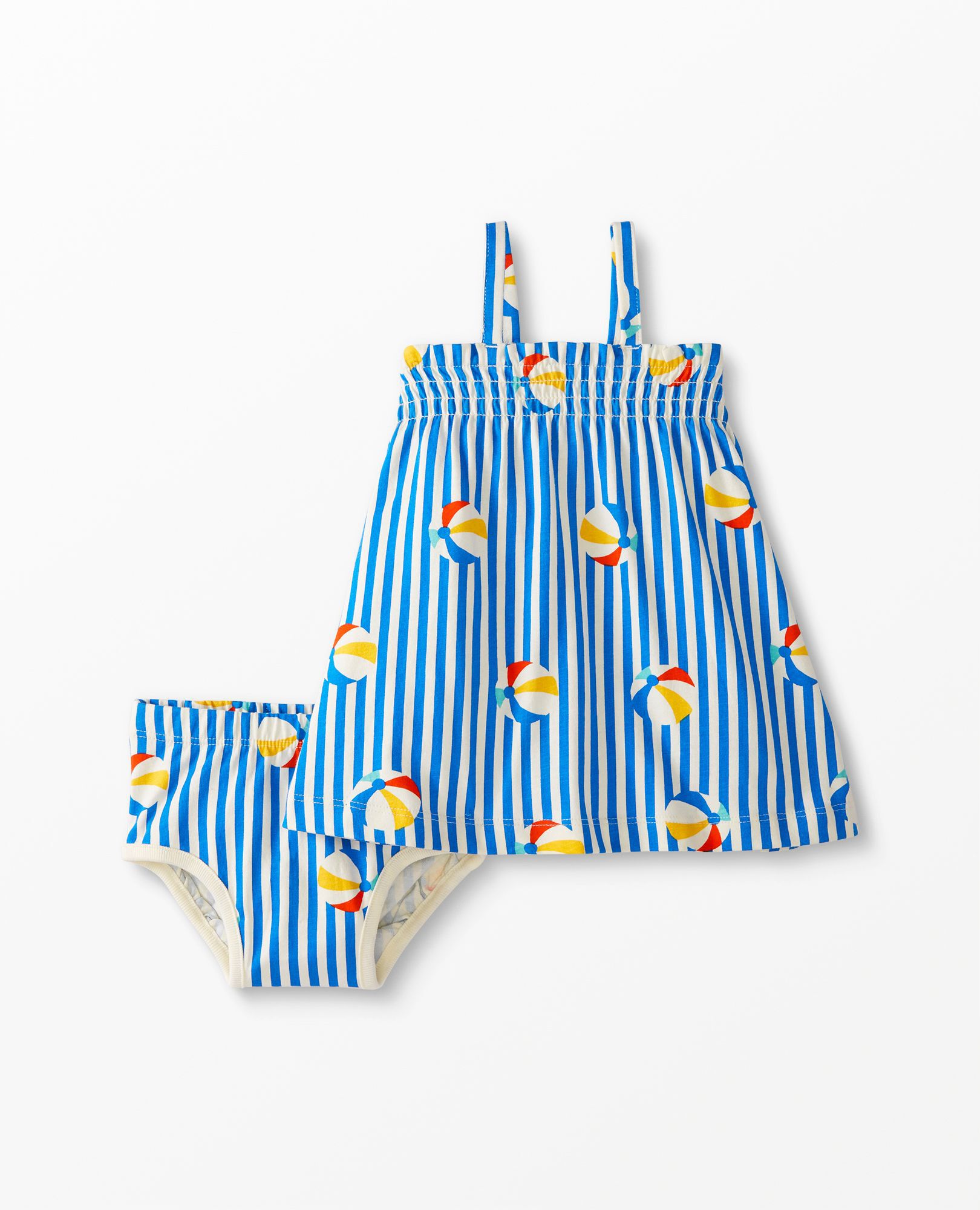 Baby Summer Smocked Dress & Bloomer Set