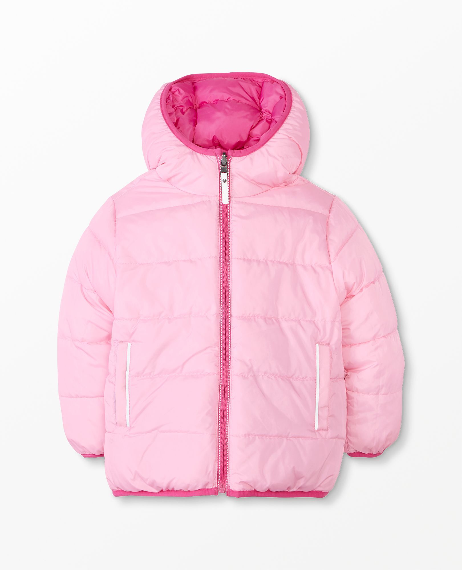 Colorblock Reversible Puffer Jacket