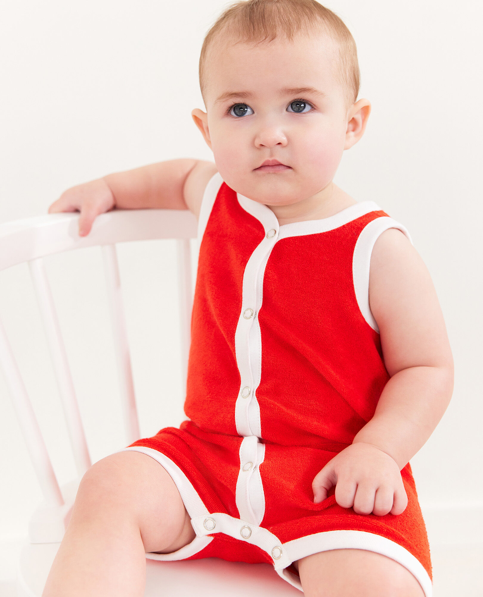 Baby Loop Terry Tank Romper