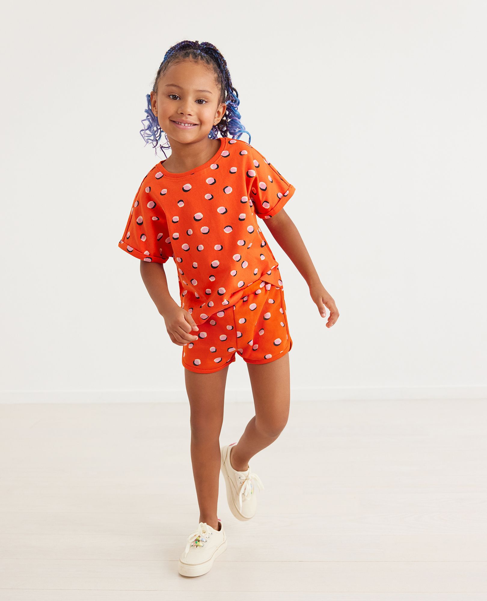 Print French Terry Shorts