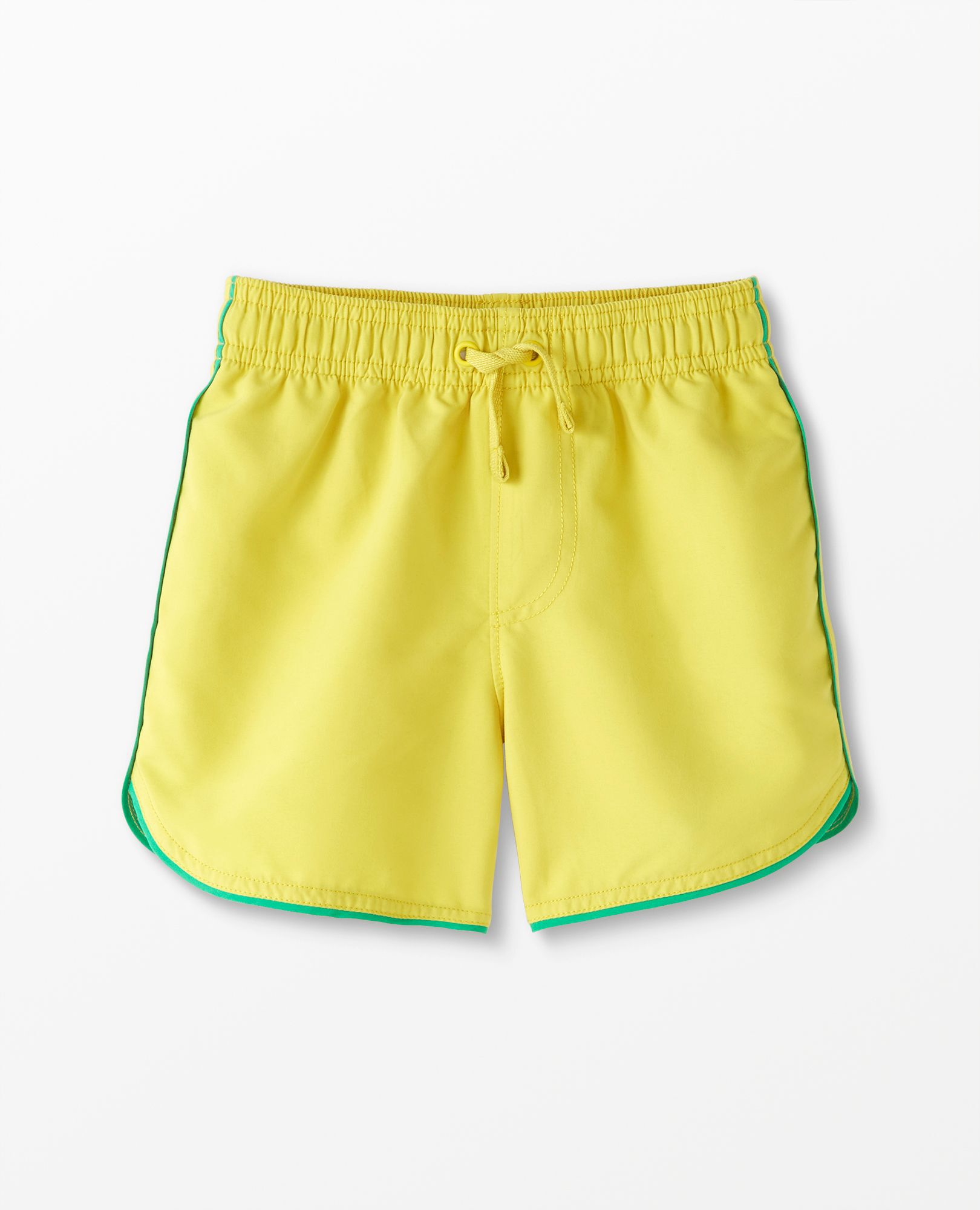 Solid Dolphin Vent Swim Trunks