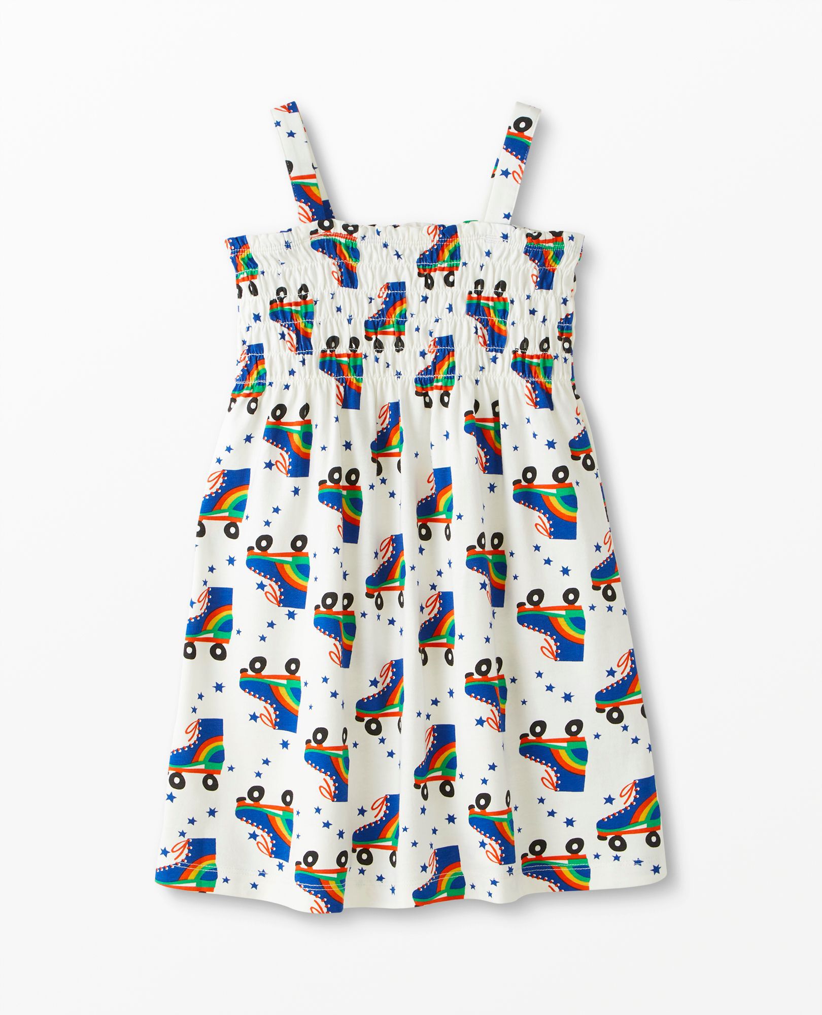 Print Smocked Dress