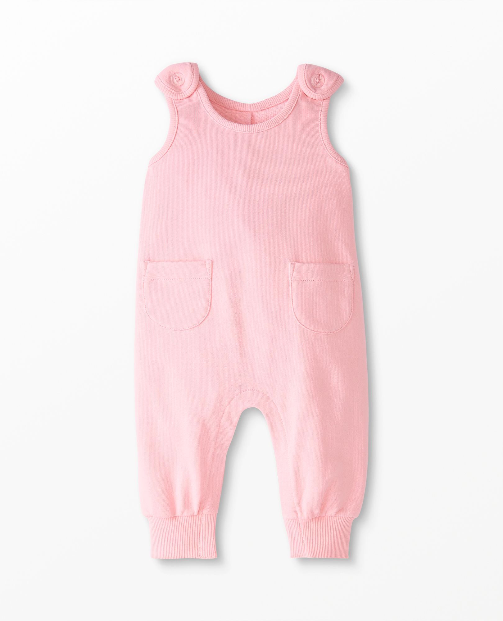 Baby Pocket Overalls In French Terry