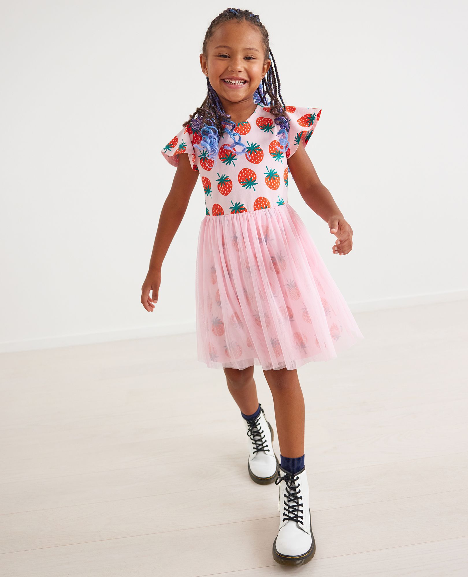 Print Tulle Dress