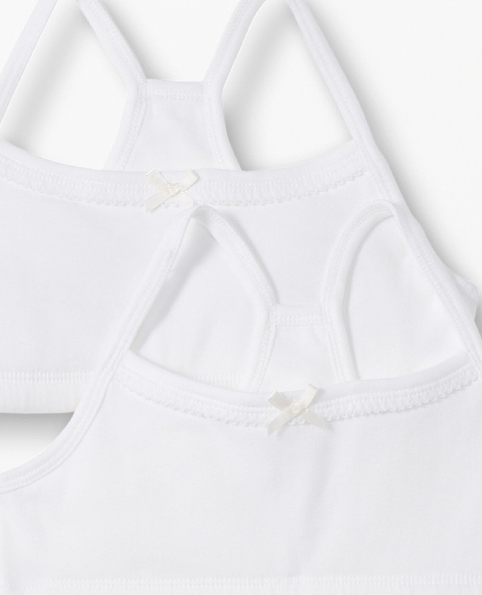 Racerback Bralette In Organic Cotton With Stretch 2-Pack