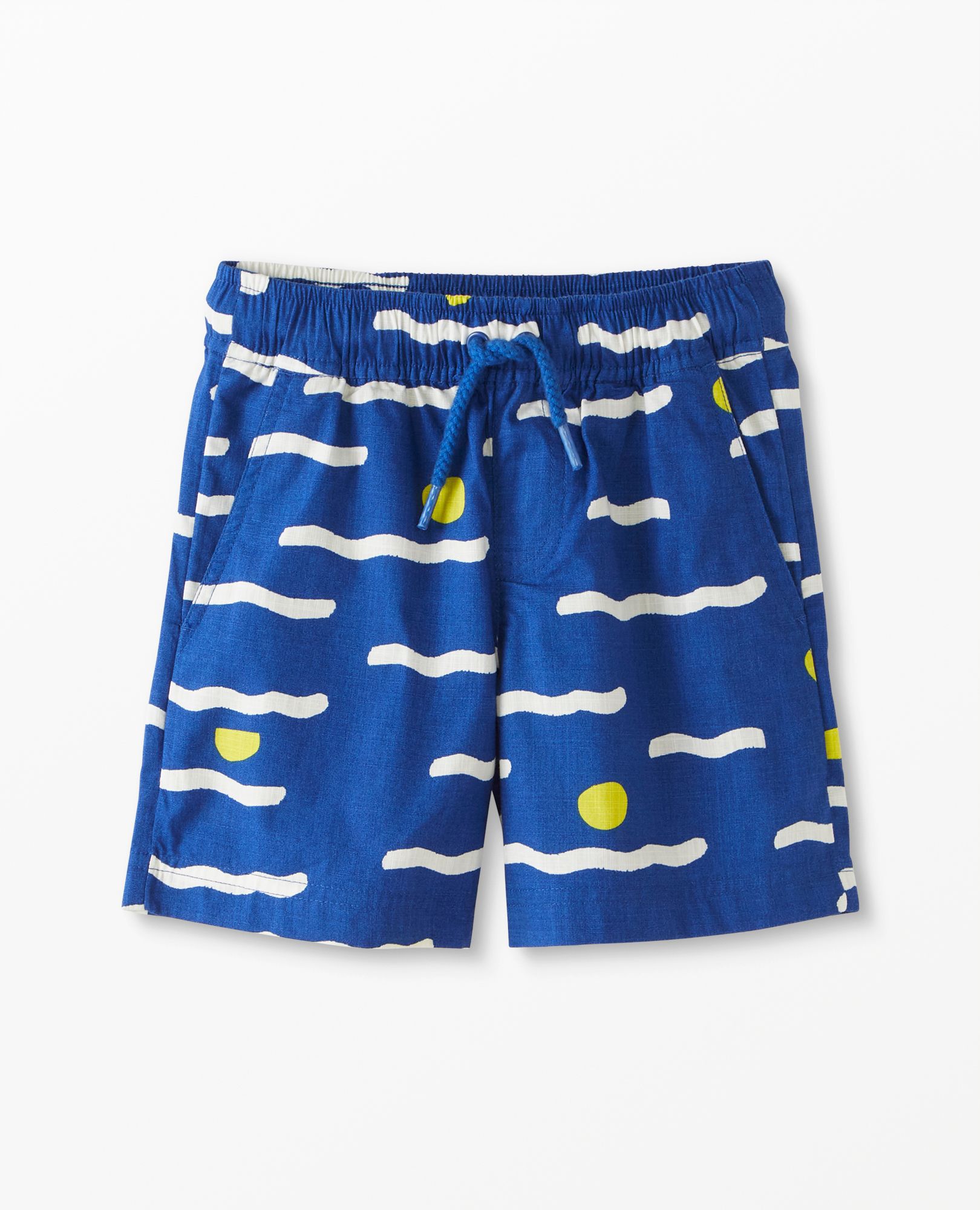 Print Woven Shorts In Cotton Poplin