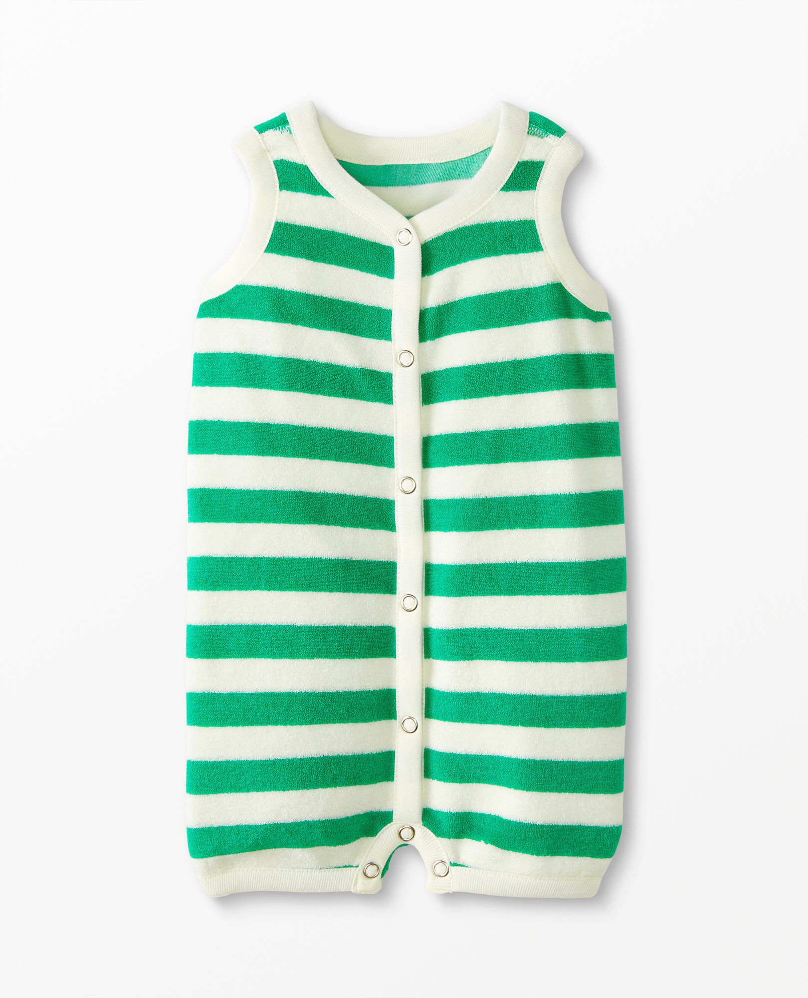 Baby Print Loop Terry Tank Romper