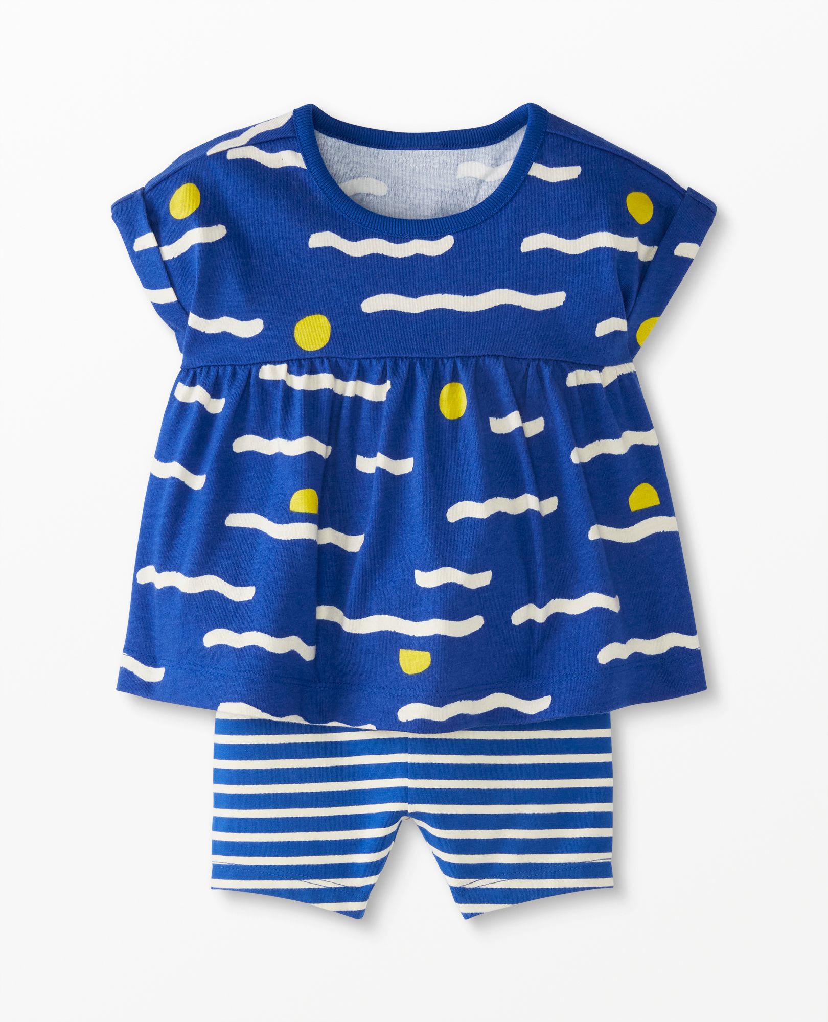 Baby Summer Tunic Dress & Biker Short Set