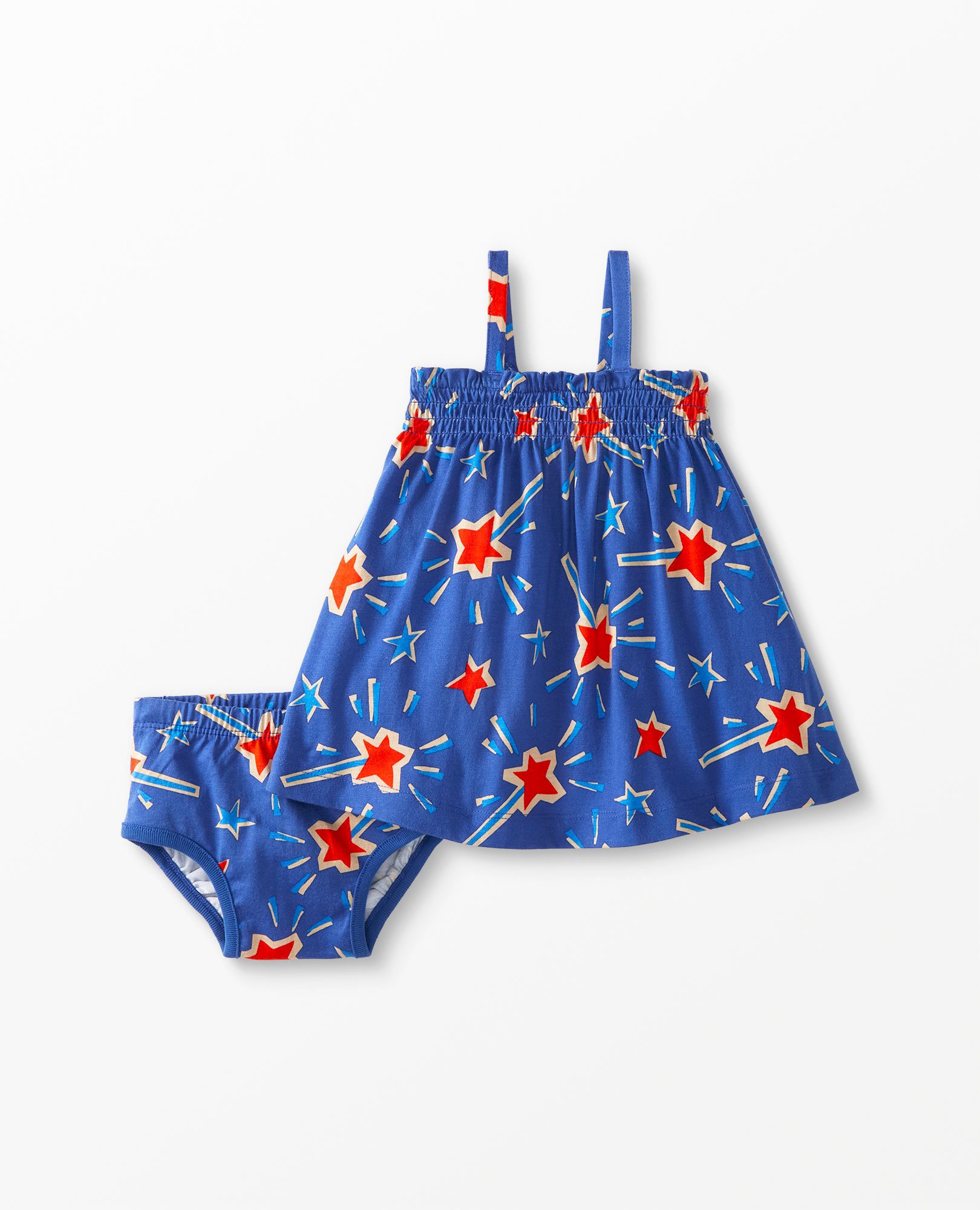 Baby Summer Smocked Dress & Bloomer Set