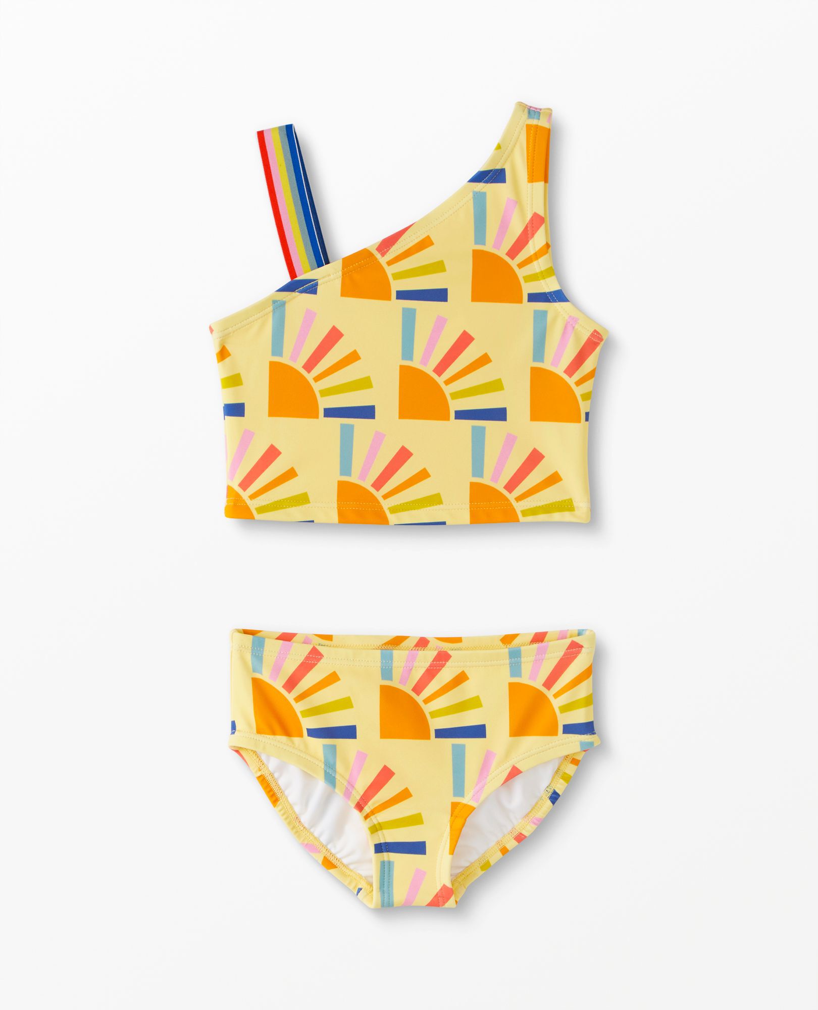 Sunblock Asymmetrical Two Piece Swimuit