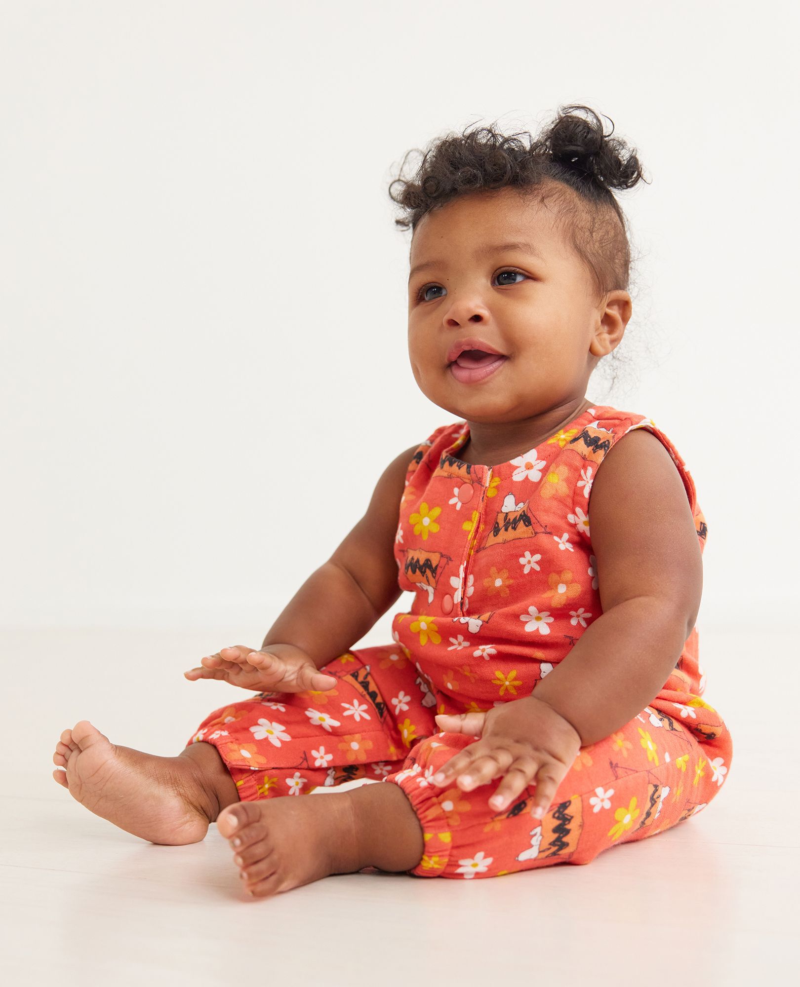 Baby Peanuts Camp Muslin Romper