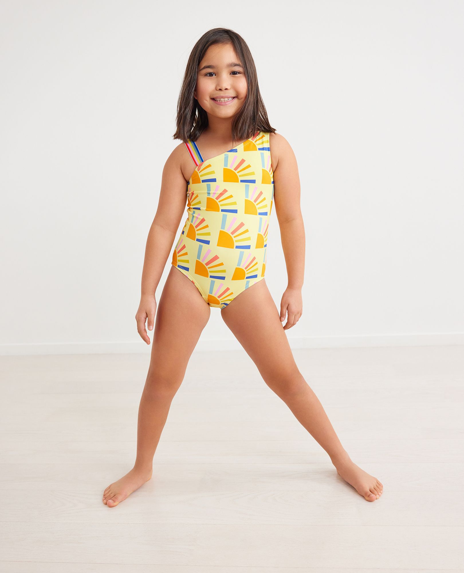Sunblock Asymmetrical One Piece Swimsuit