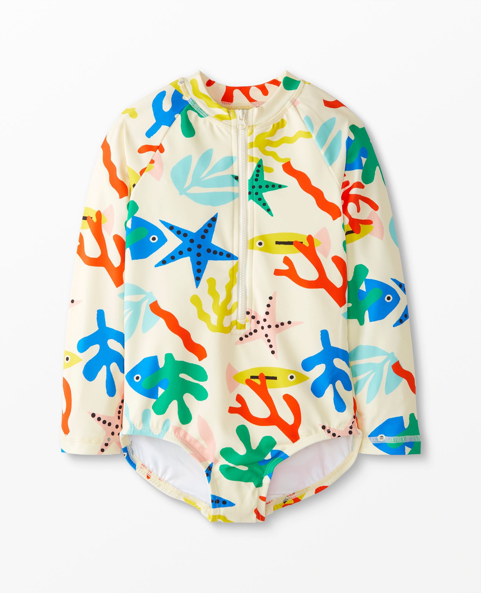 Print Rash Guard One Piece Swimsuit