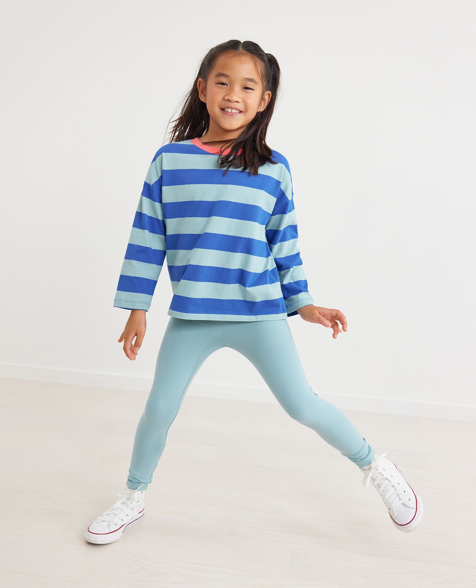 Striped Long Sleeve Boxy Tee