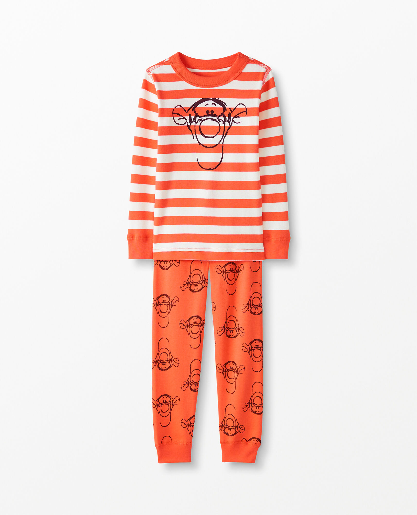 Disney Winnie The Pooh Long John Pajama Set