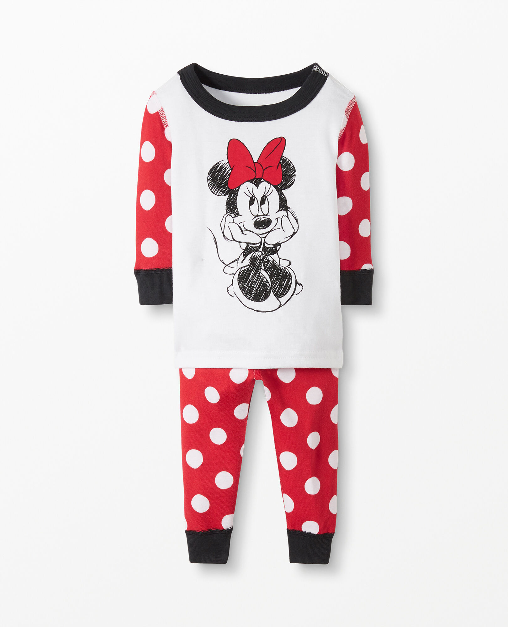 Disney Minnie Mouse Dot Long John Pajama Set