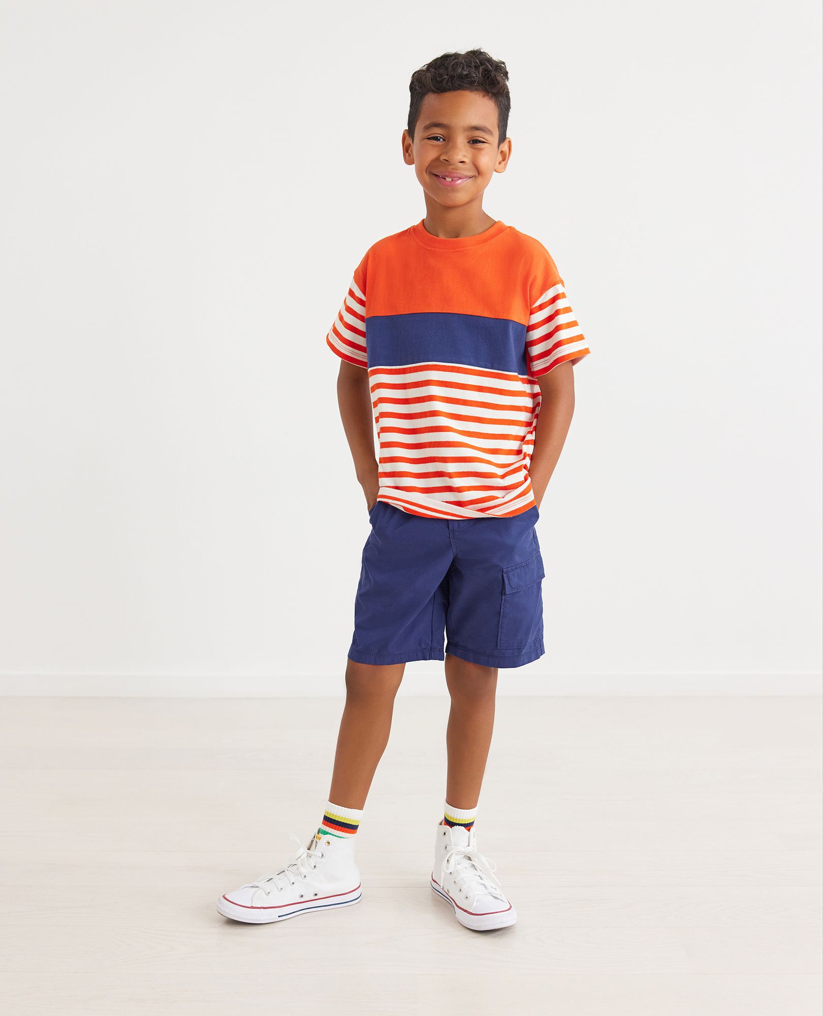 Colorblock Mixed Tee