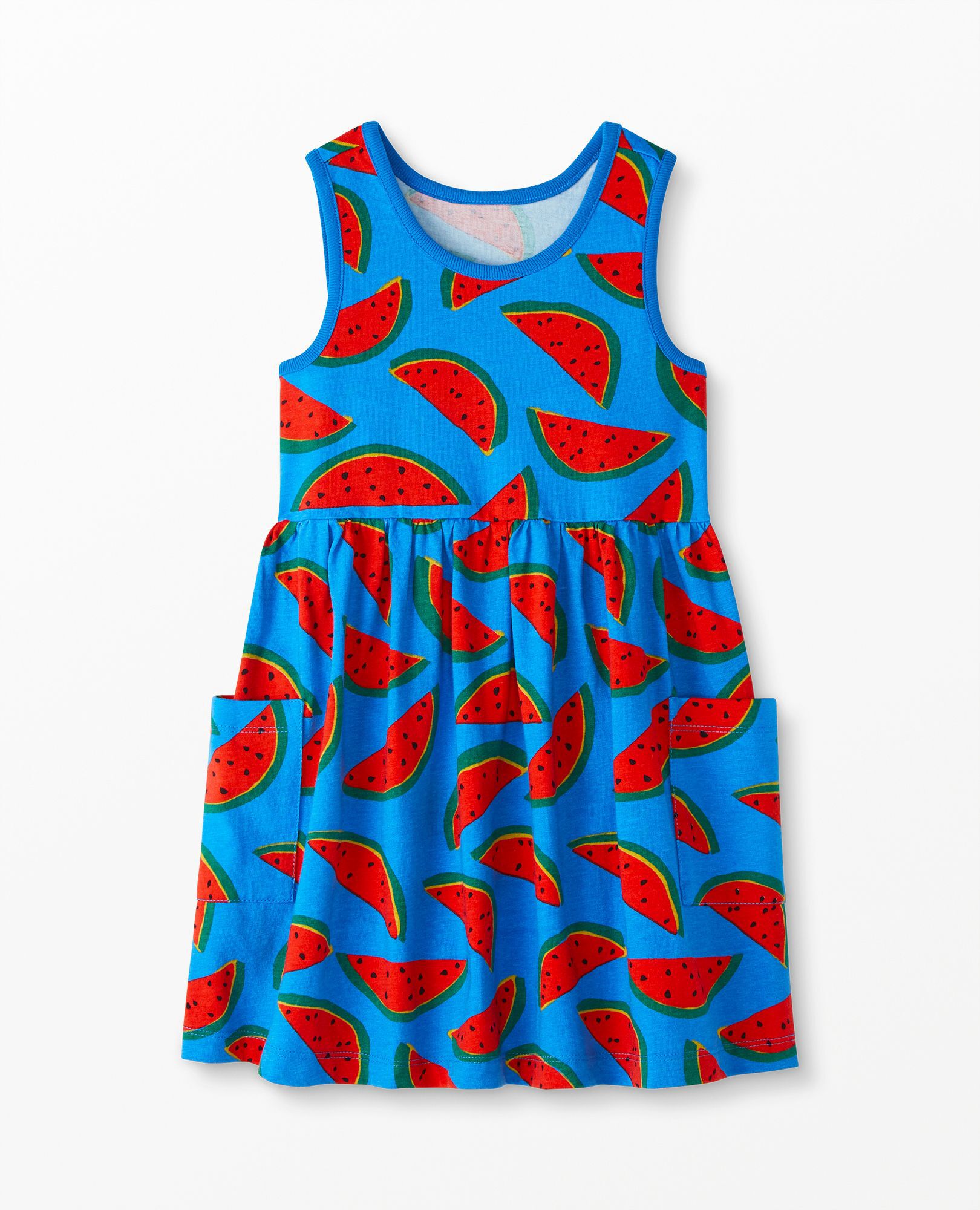 Sleeveless Print Pocket Dress
