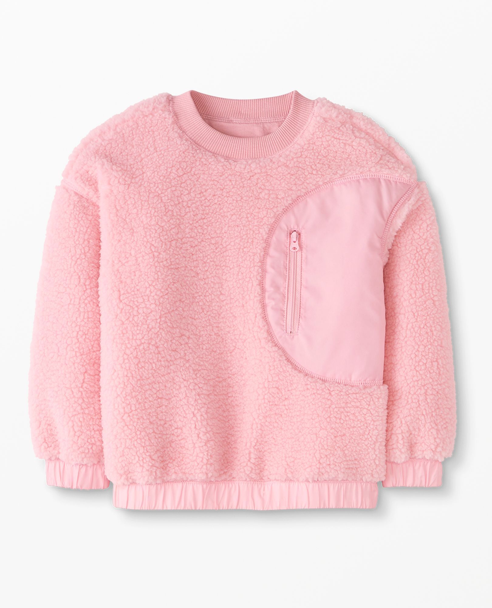 Faux Shearling Crewneck