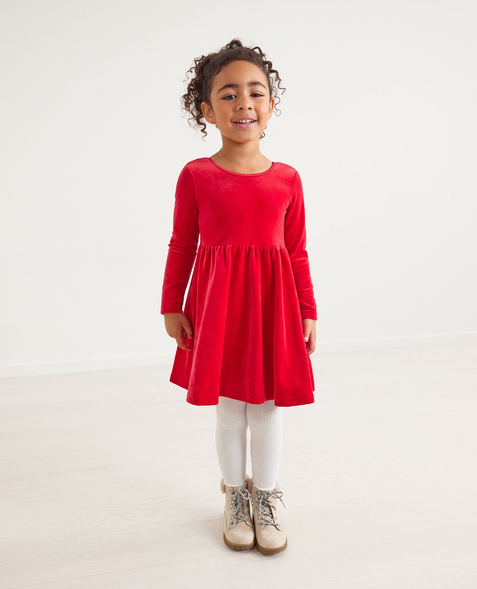 Velour Skater Dress