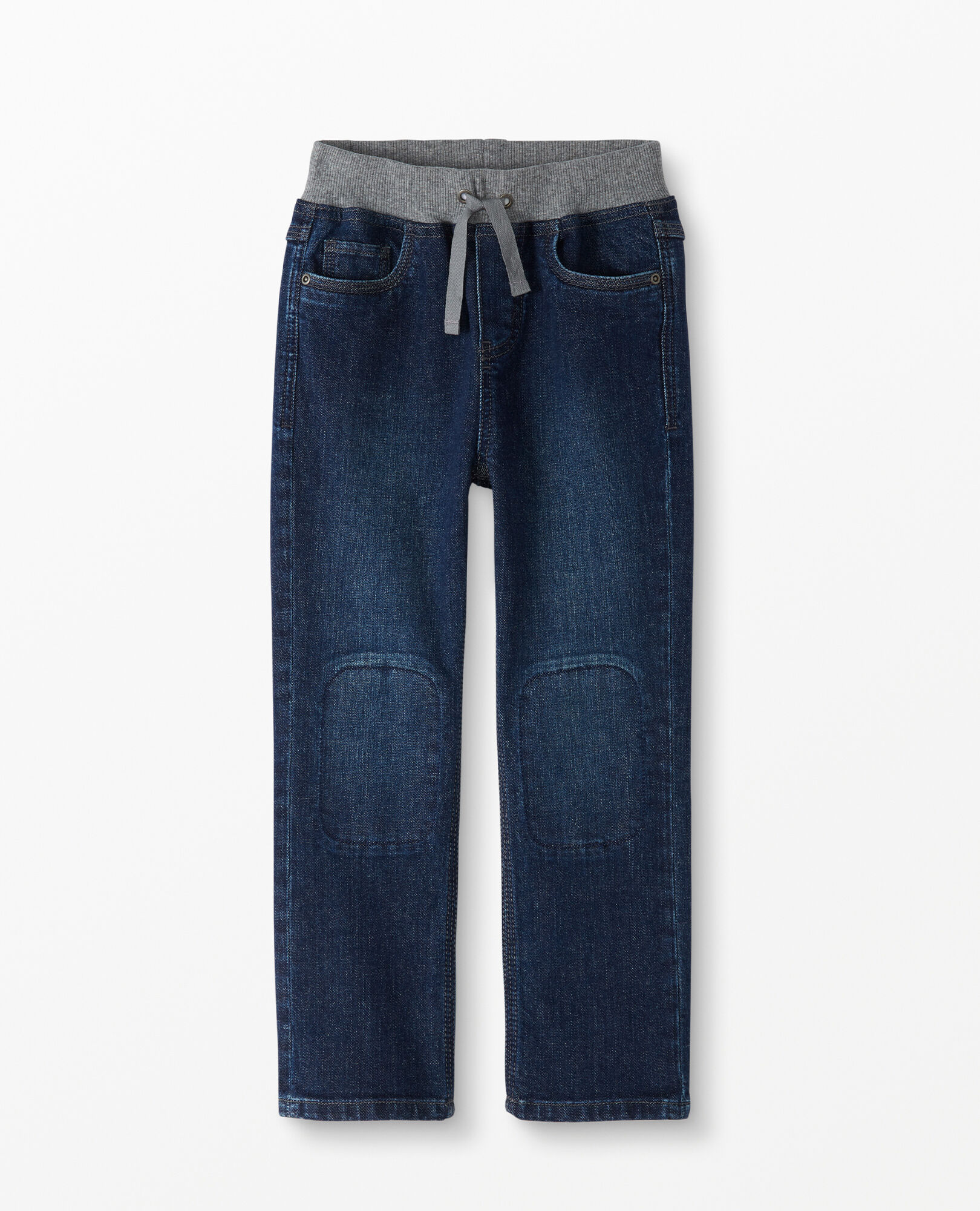 Double Knee Pull-On Relaxed Jeans