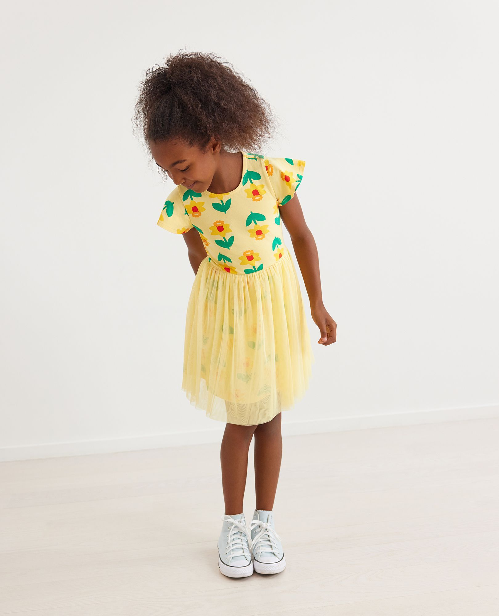 Print Tulle Dress