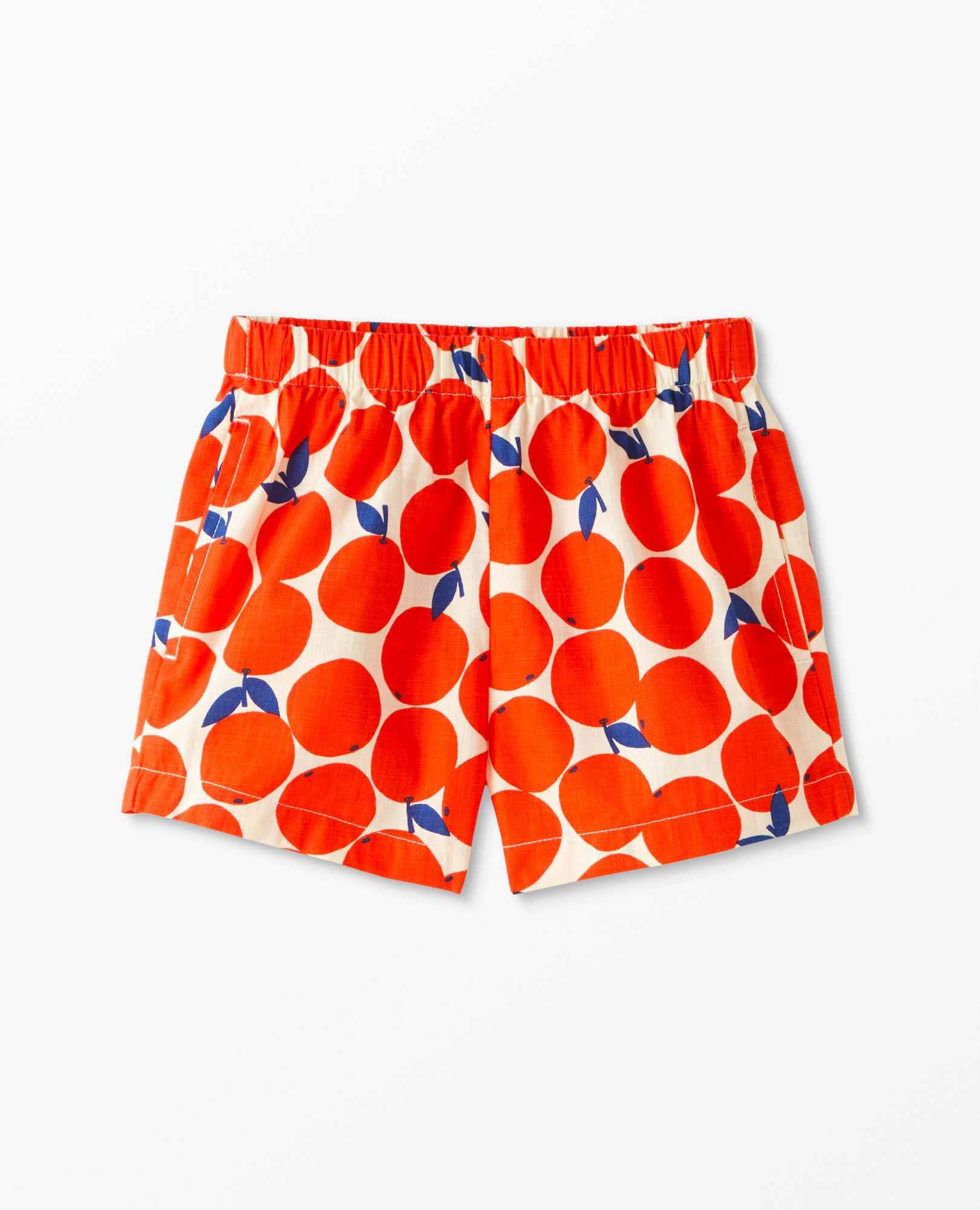 Print Woven Shorts In Cotton Poplin