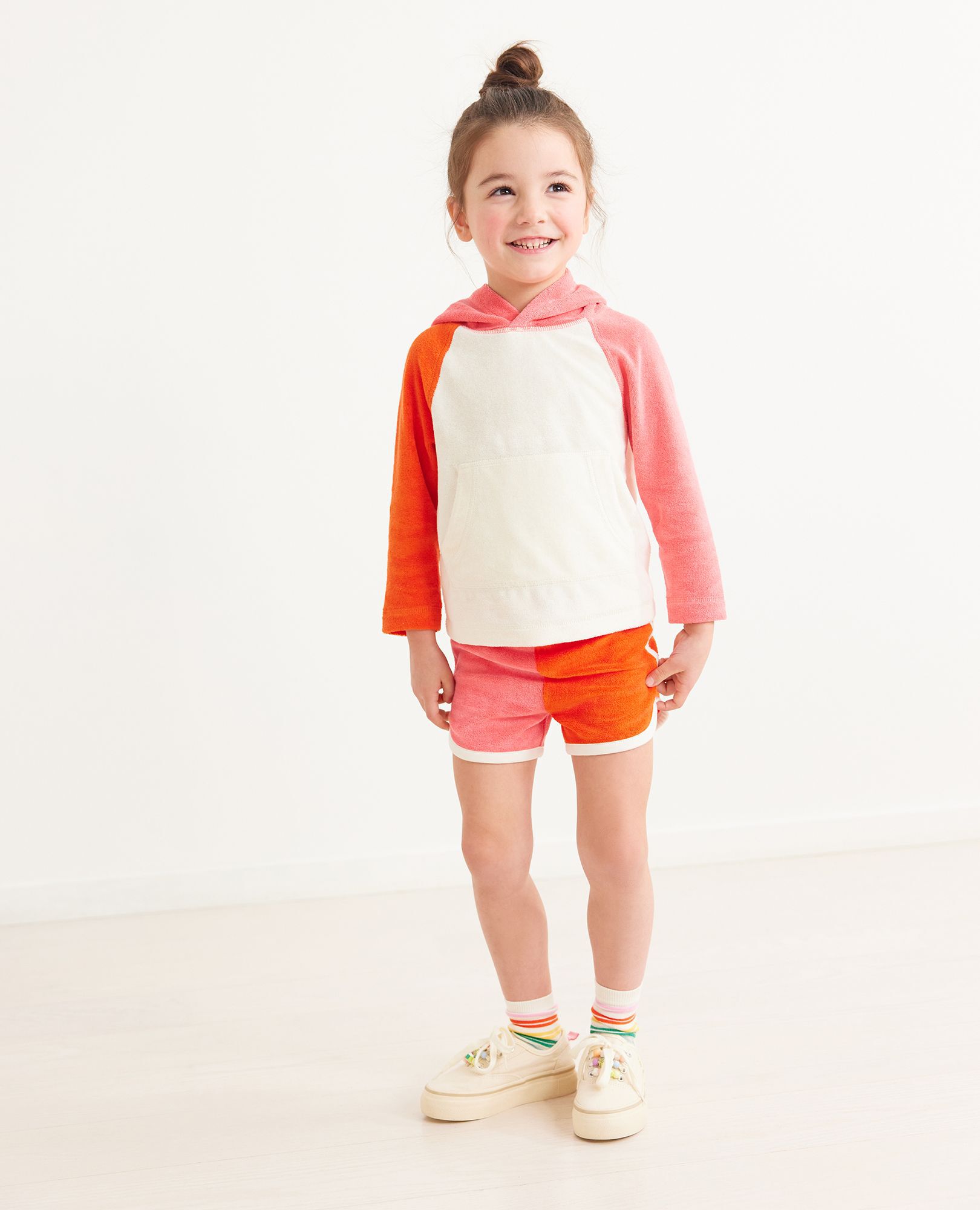 Colorblocked Loop Terry Hoodie