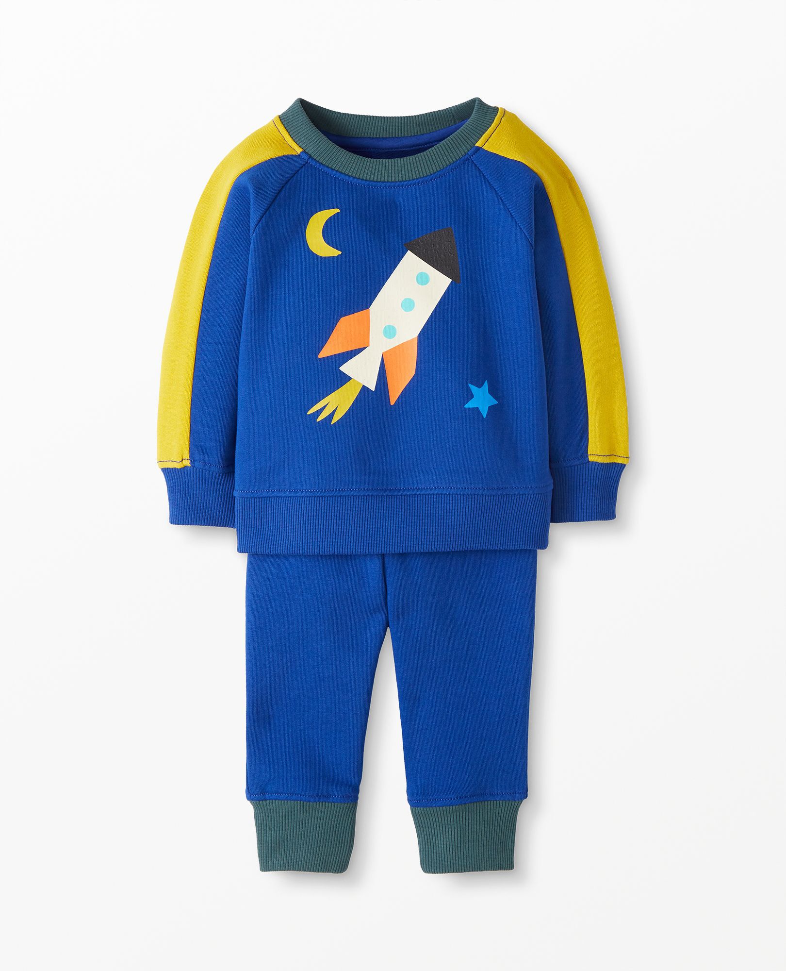 Baby Top & Pant Set In French Terry