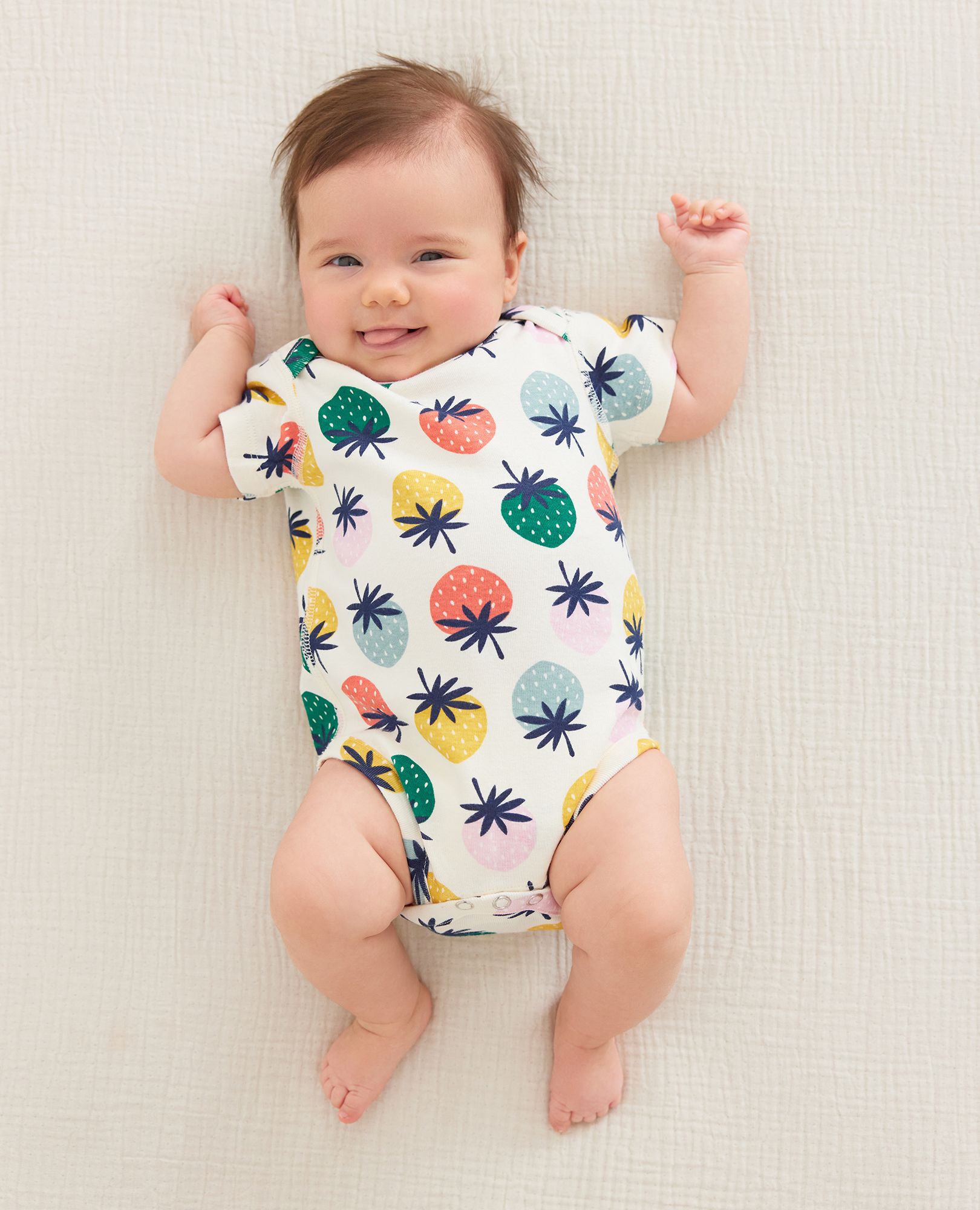 Baby Body Suit In Organic Cotton