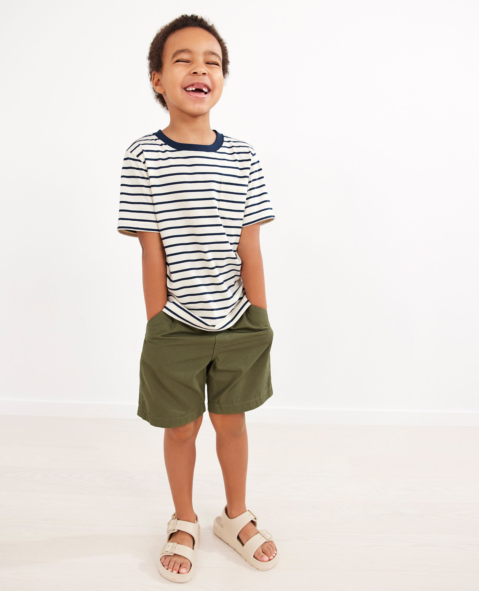 Bright Basics Pocket Tee In Pima Cotton