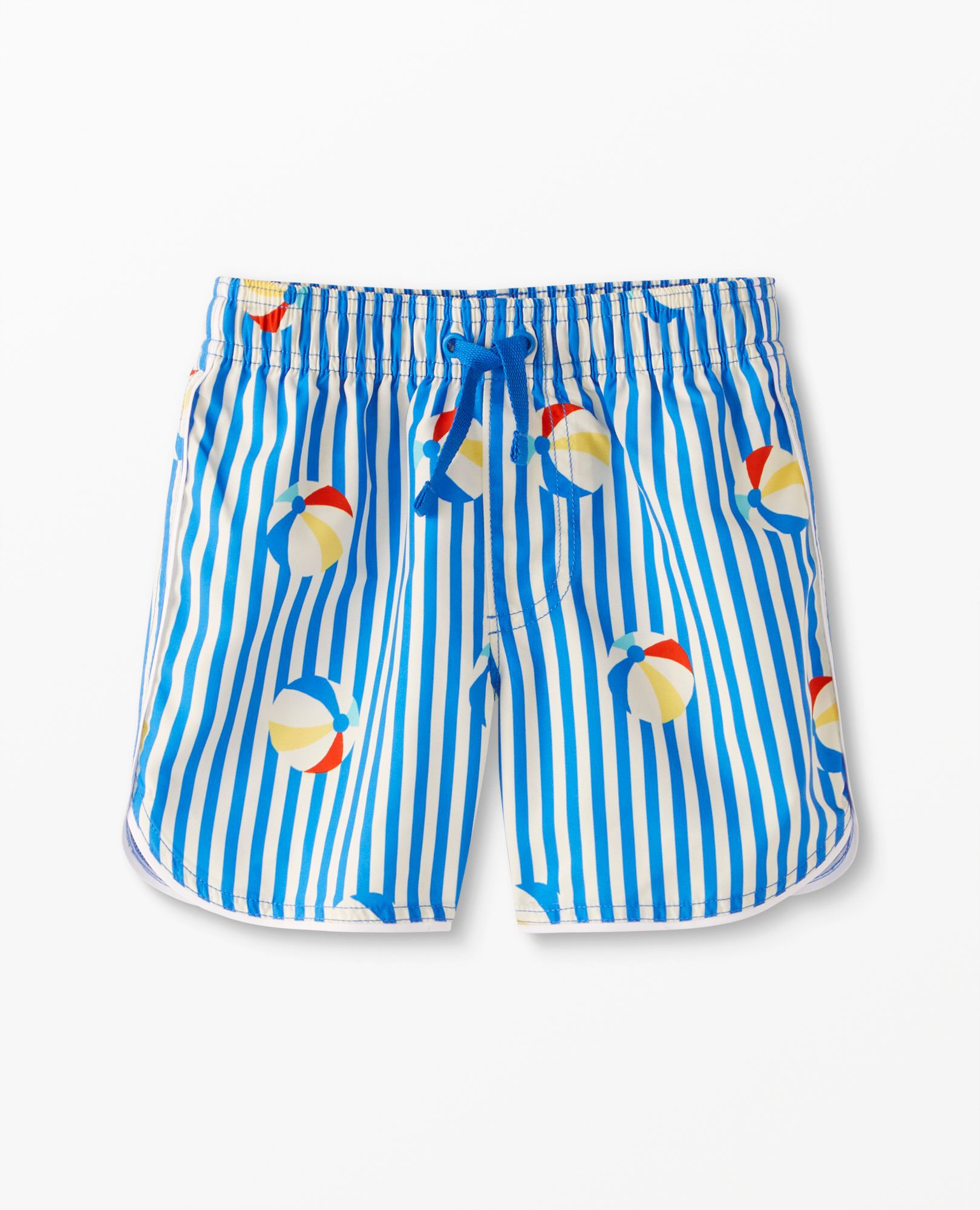 Print Dolphin Vent Swim Trunks