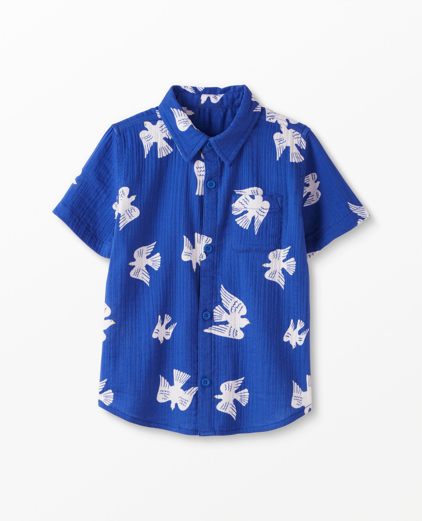 Muslin Short Sleeve Button Up