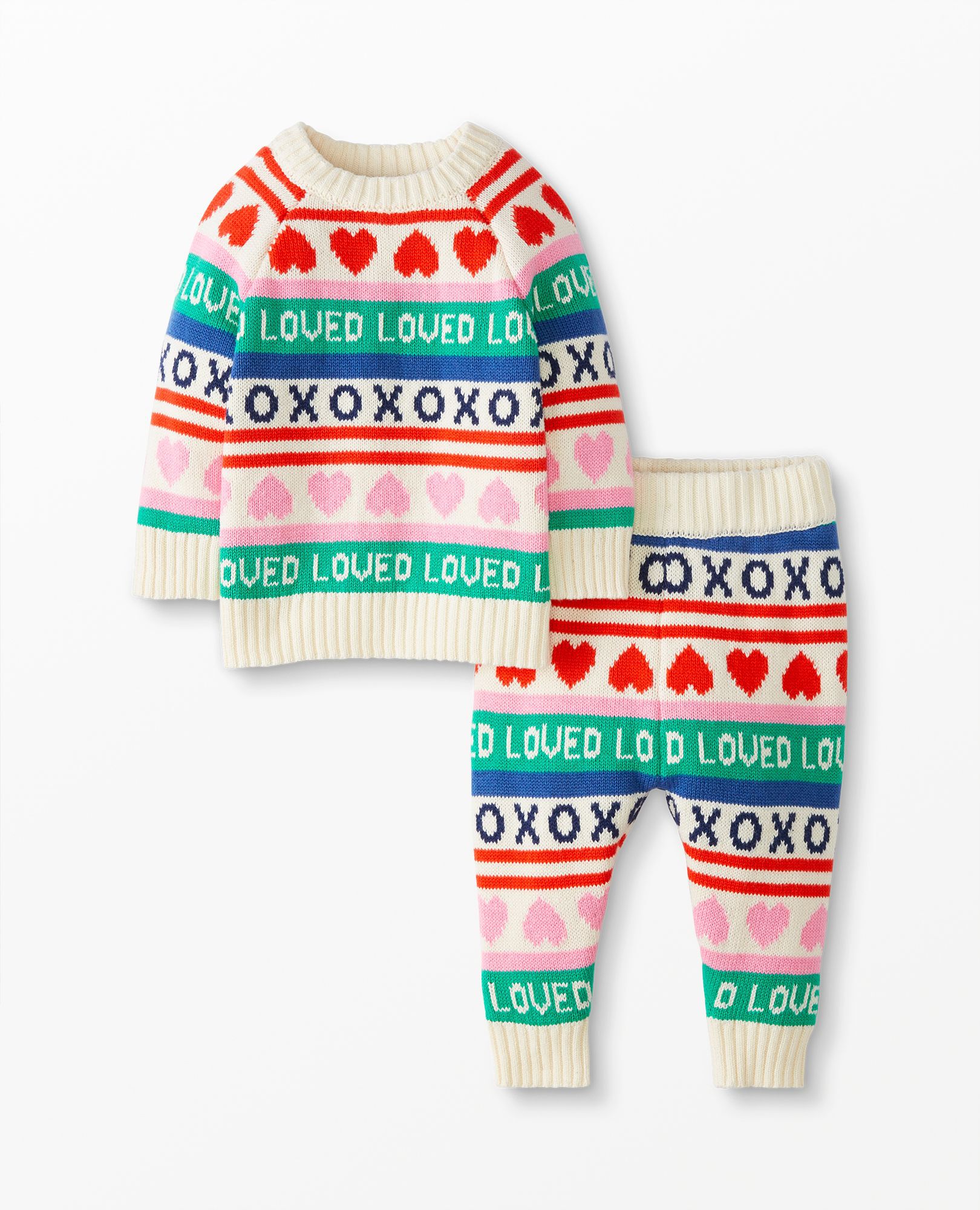 Baby Valentines Sweater Set