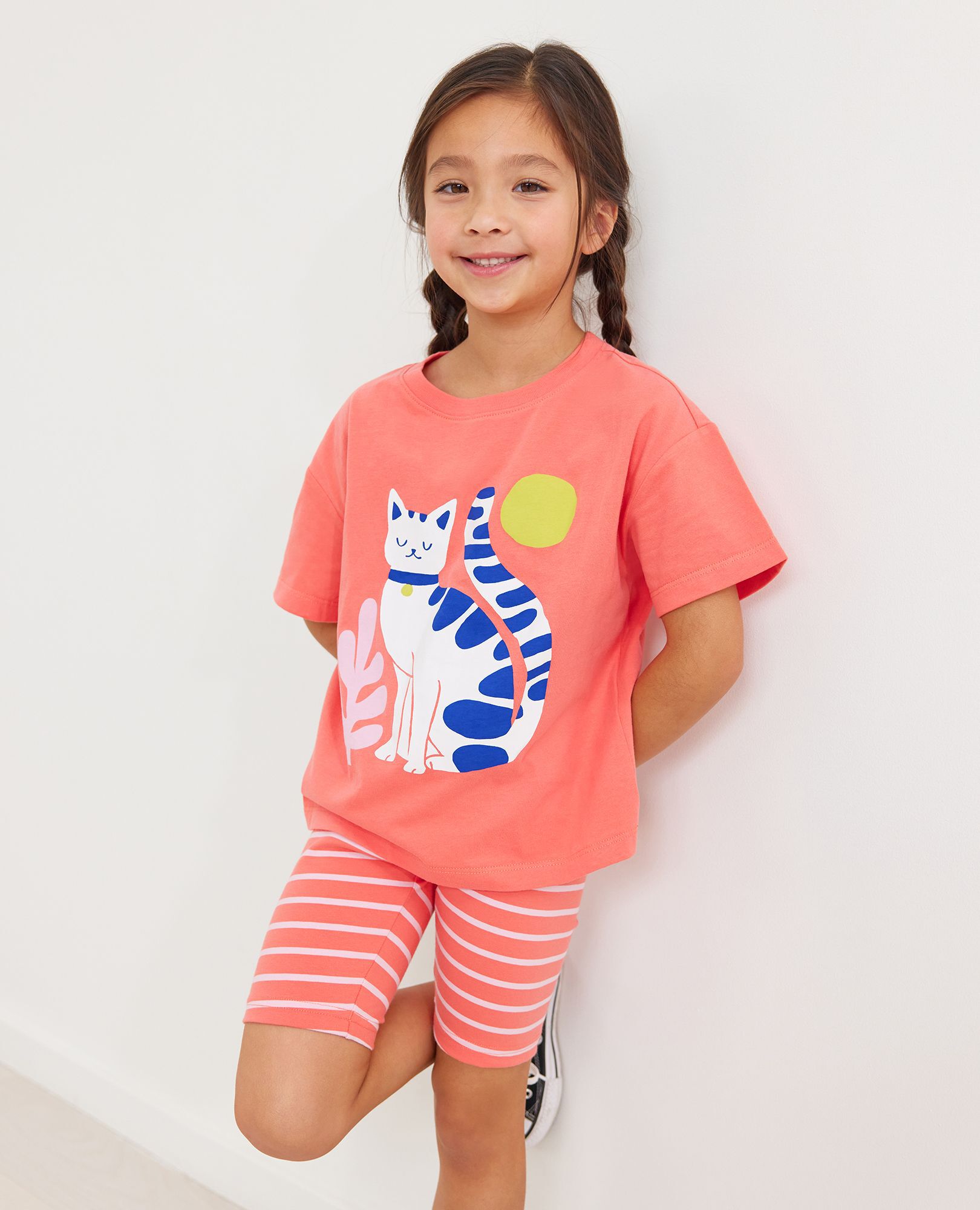 Boxy Drop Shoulder Graphic Tee