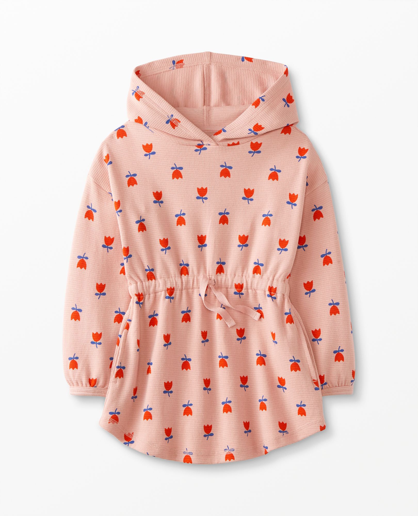 Hoodie Waffle Knit Dress