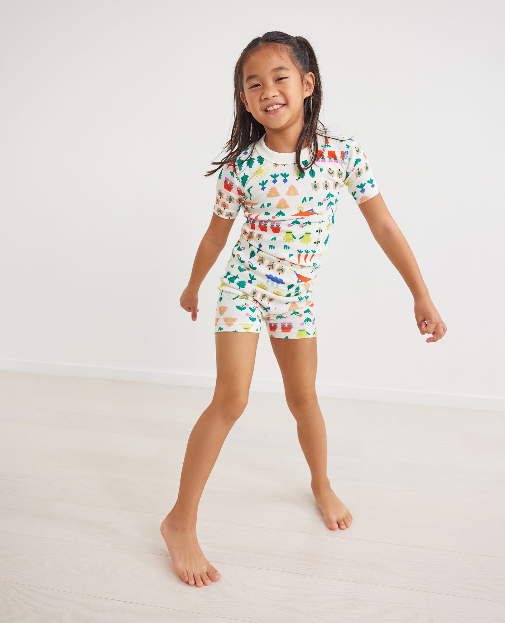 Earth Day Short John Pajama Set
